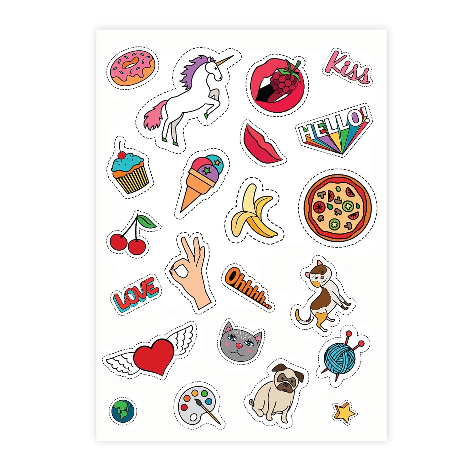 Amazon 8 5 X 11 Full Sheet Label Sticker Paper For Laser Inkjet Printers 500 Sheets 500 Labels Office Products