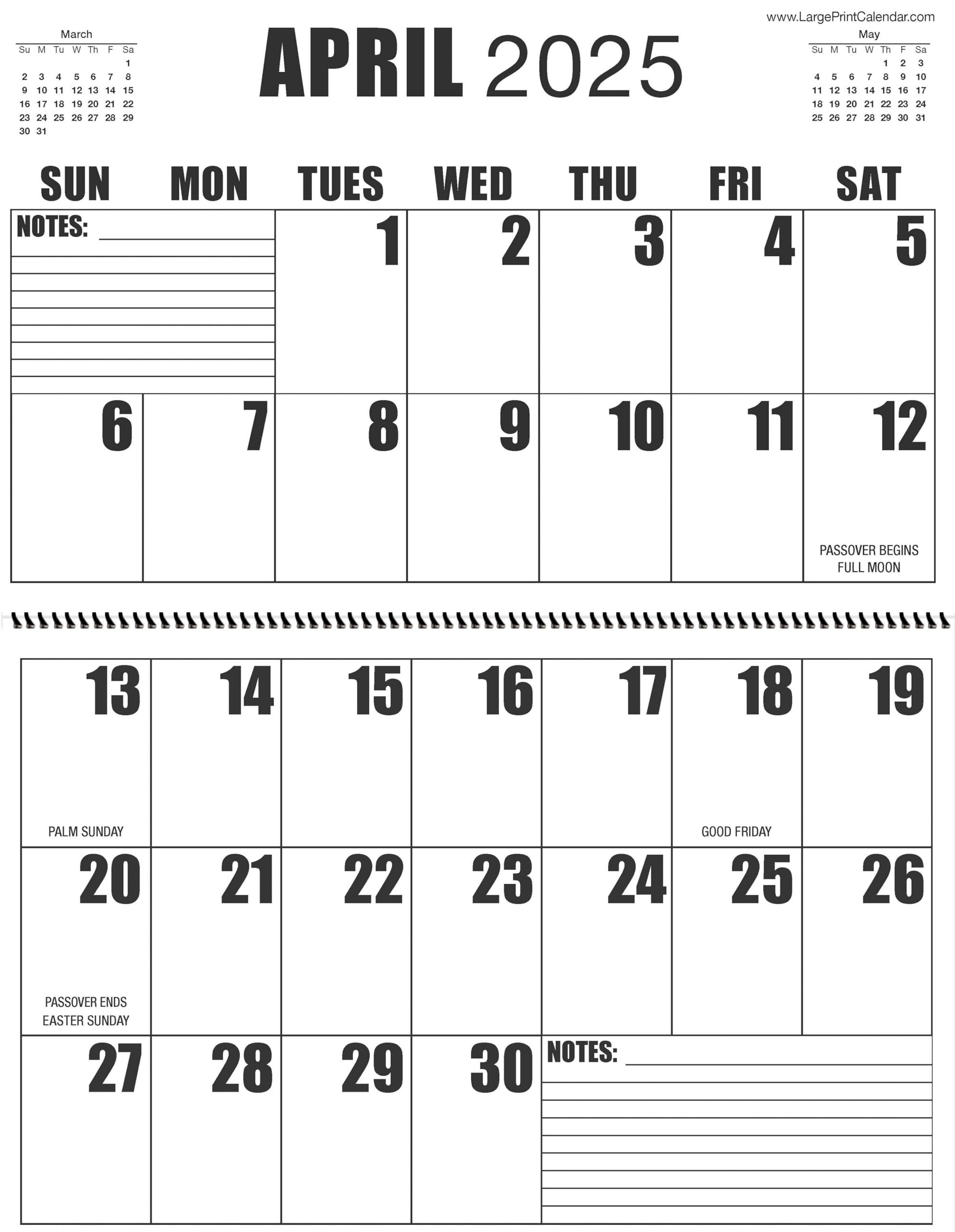 Amazon Jumbo Large Print 2025 Wall Calendar 13 months January 2025 To January 2026 It Measures 17 Wide X 22 In Length When Open Office Products