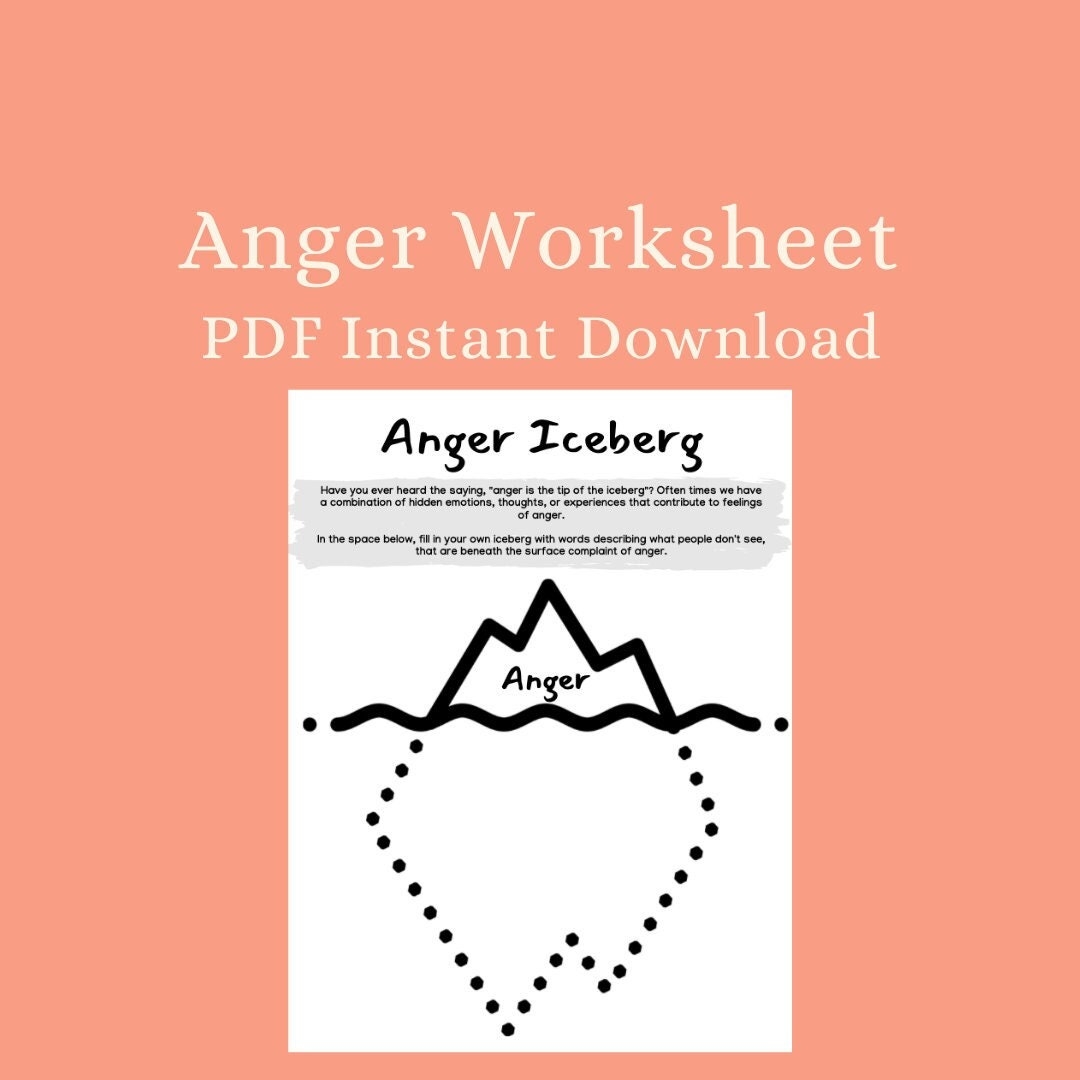 Free Printable Anger Worksheets