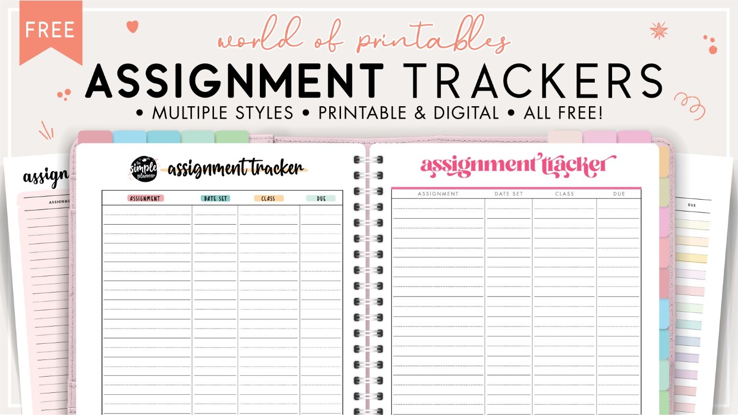 Assignment Tracker Keep Track Of All Your Assignments