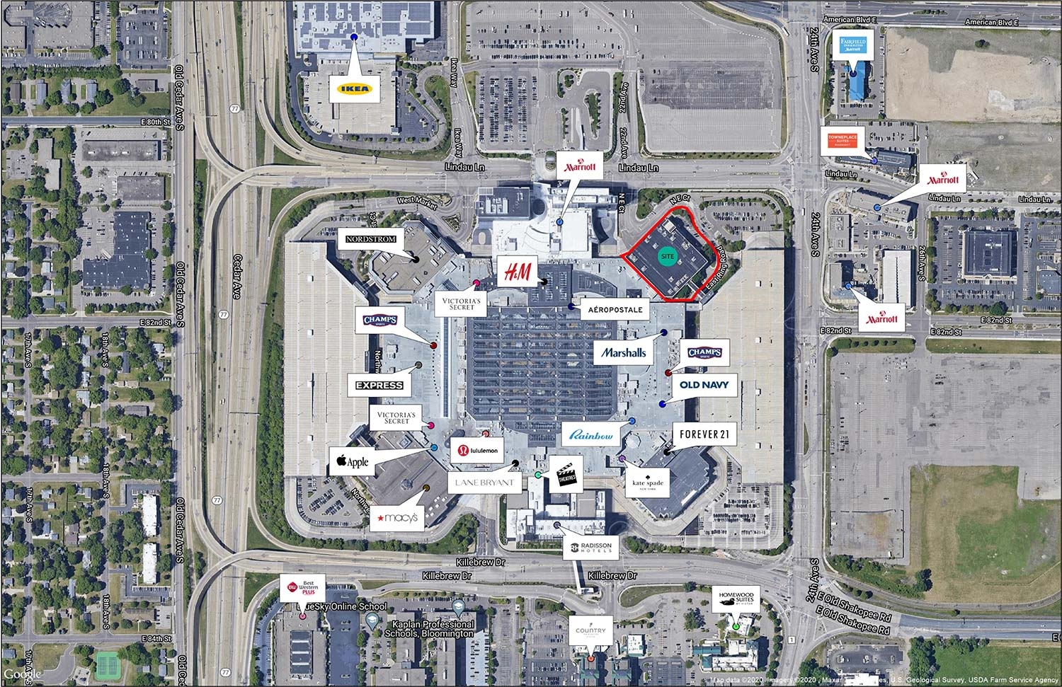 At Mall Of America Transformco Properties