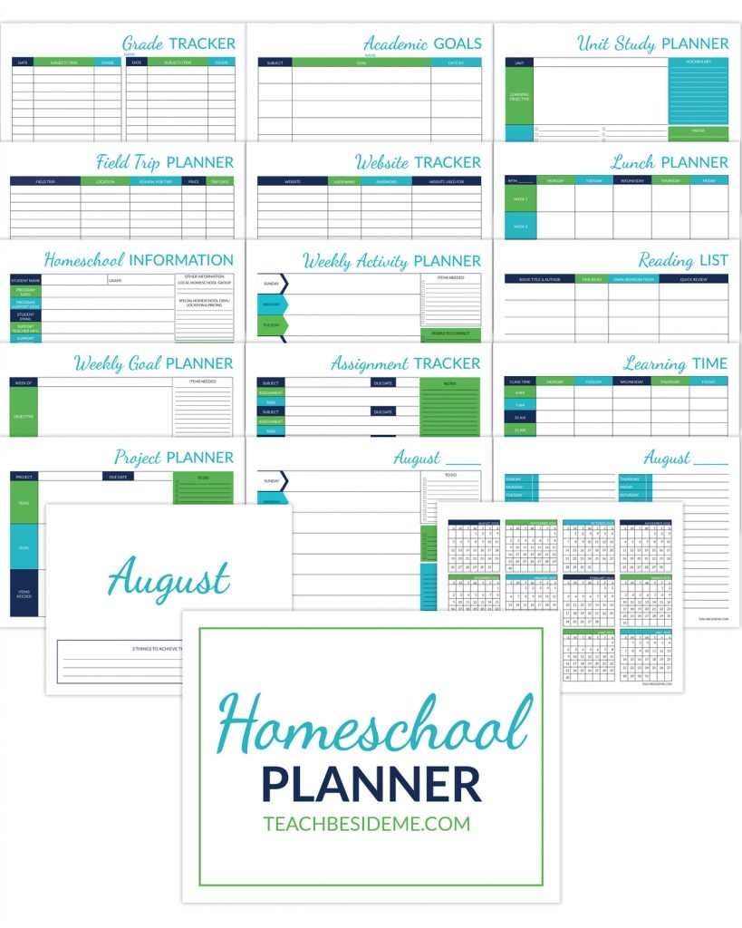 Homeschool Planning Calendar Printable Homeschool Planning Calendar Printable