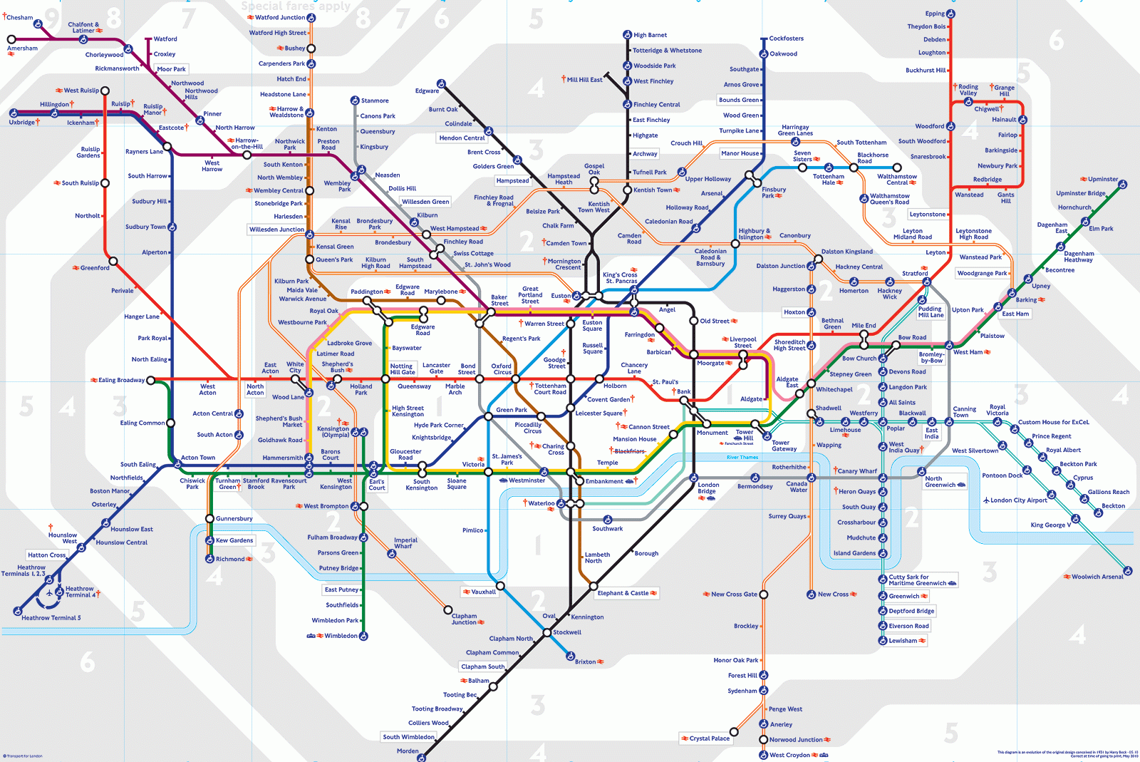 BBC London Travel London Underground Map