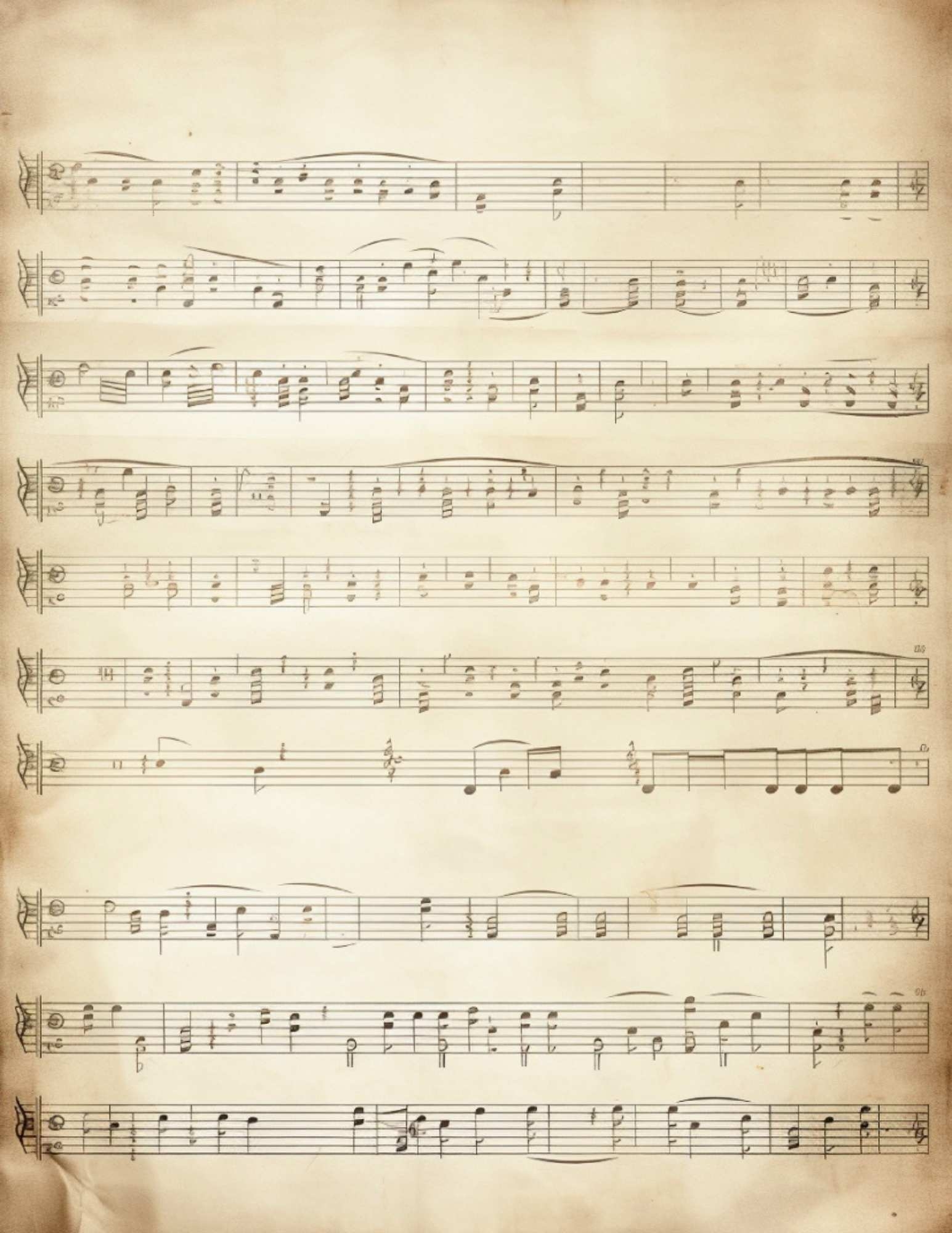 Printable Music Sheets For Crafts