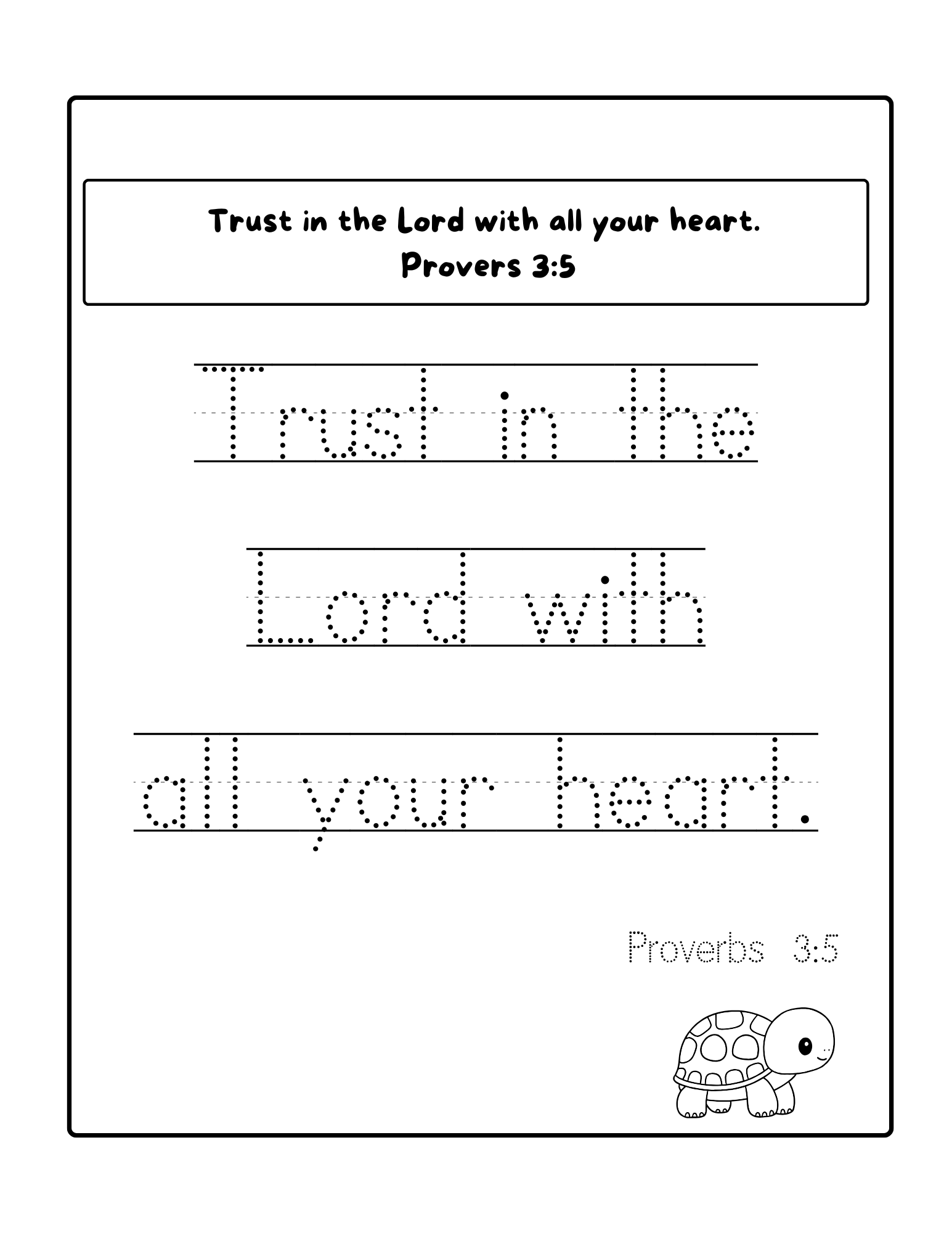 Bible Verses Tracing In Print Made By Teachers