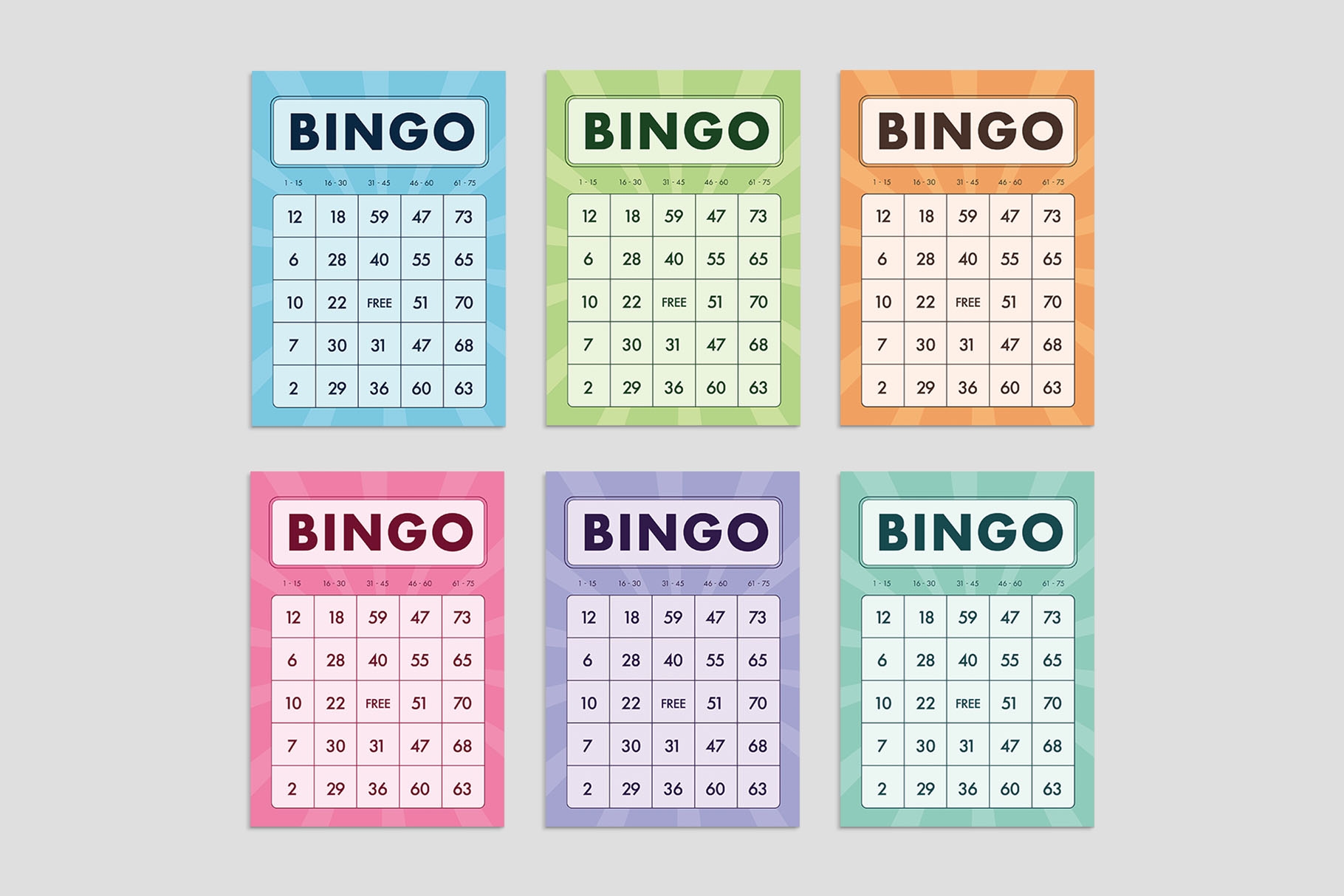 Bingo Cards Template BrandPacks Bingo Cards Template BrandPacks