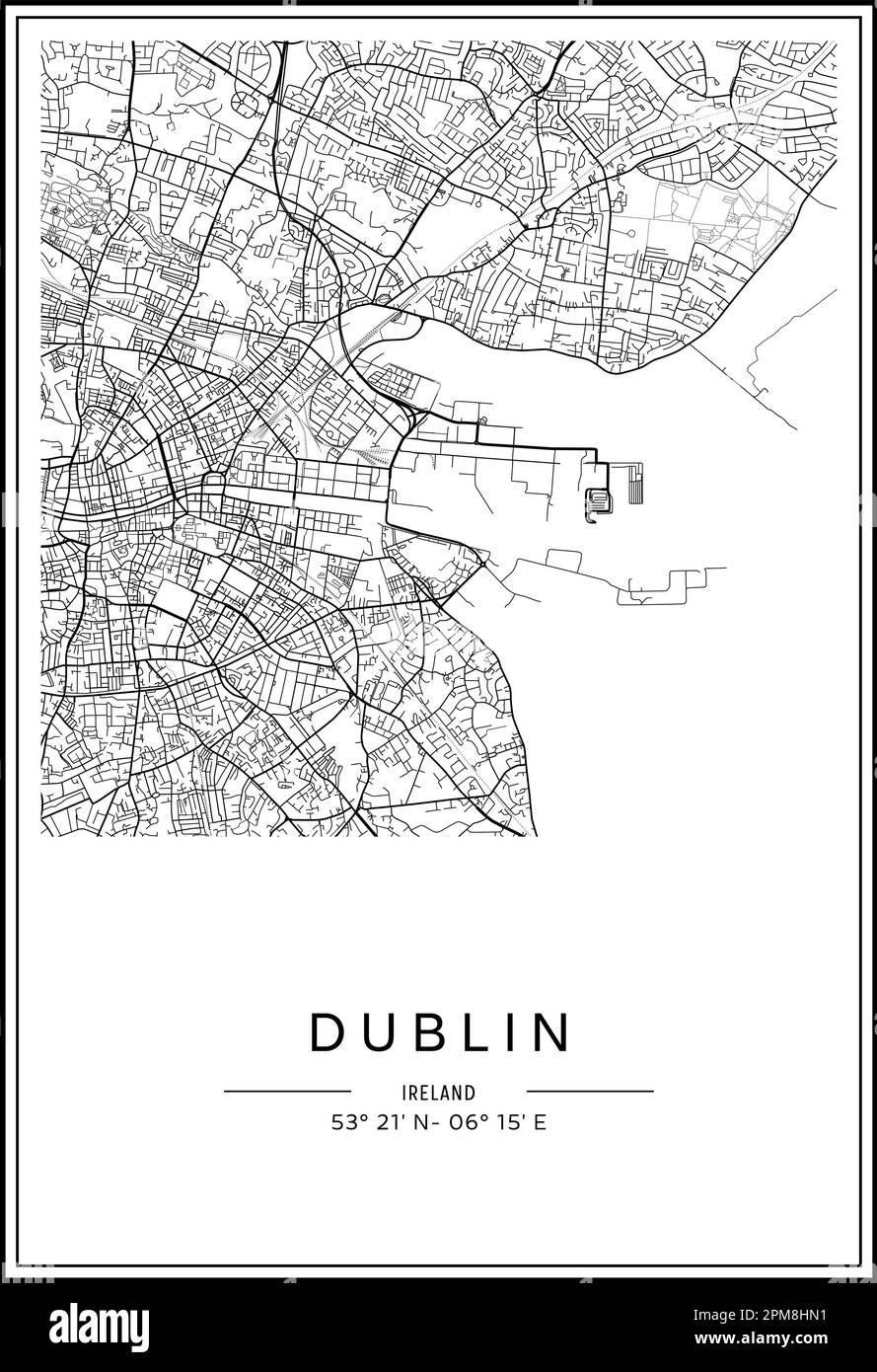 Dublin City Map Printable Dublin City Map Printable