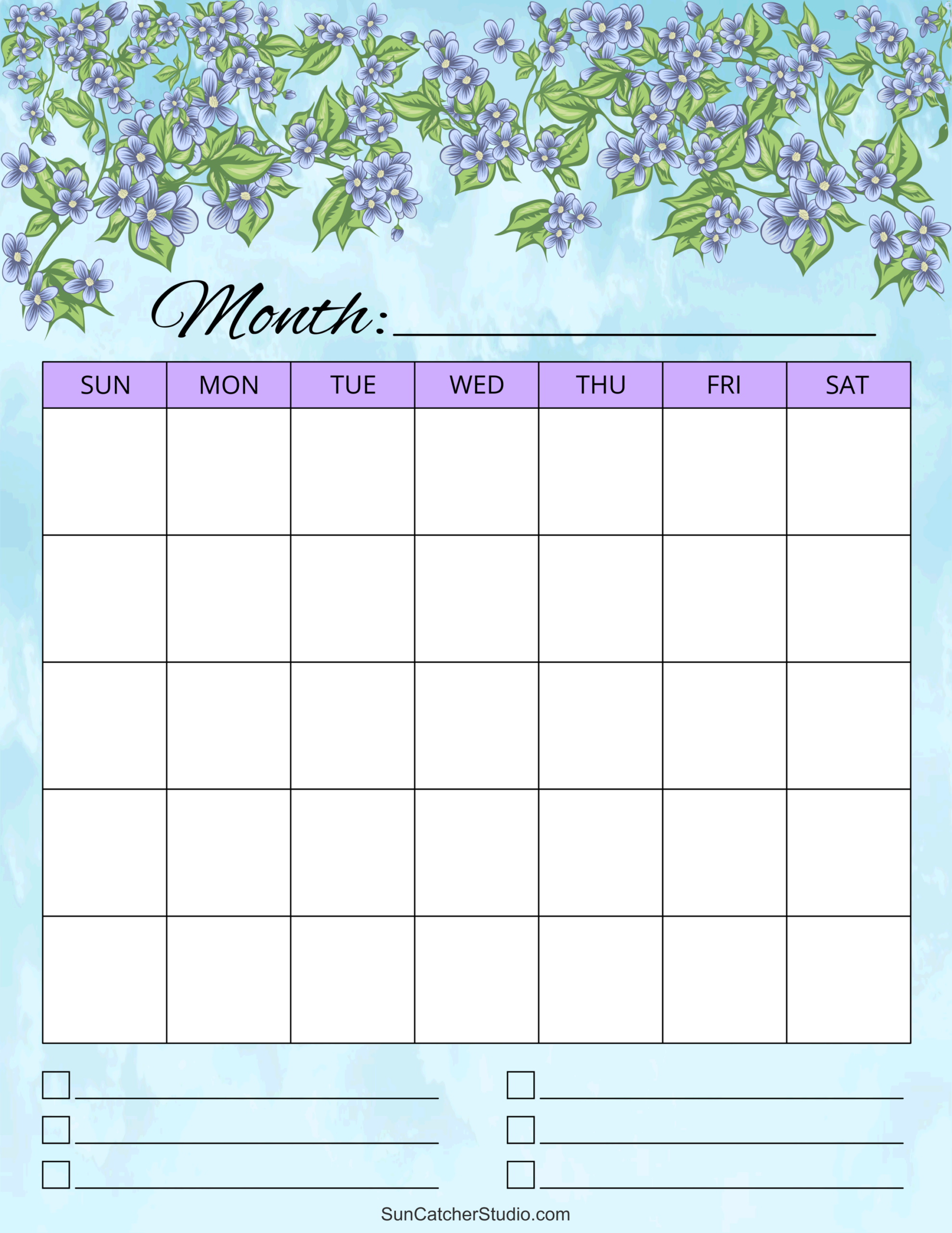 Free Calendar Printable Templates