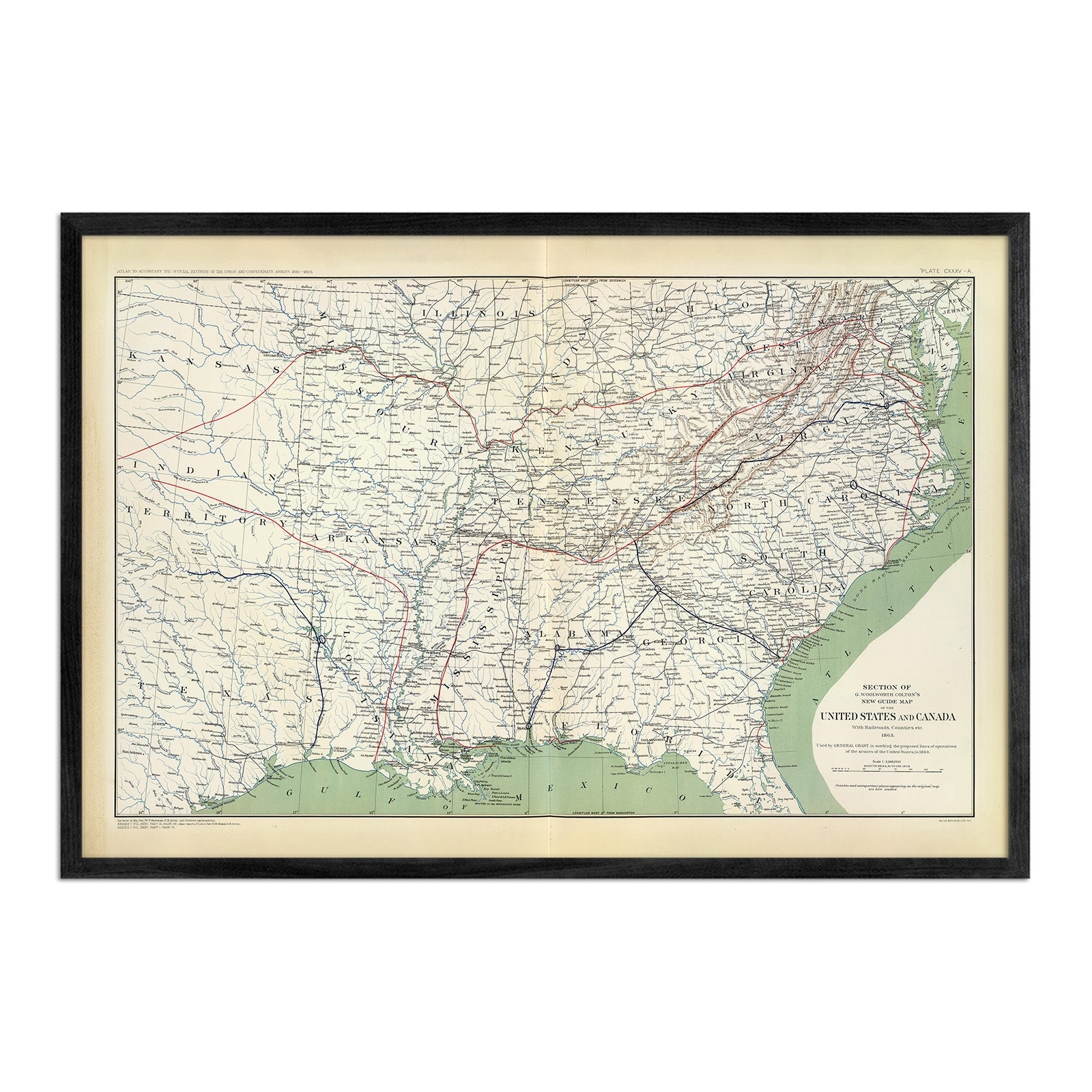 Printable Blank Civil War Map