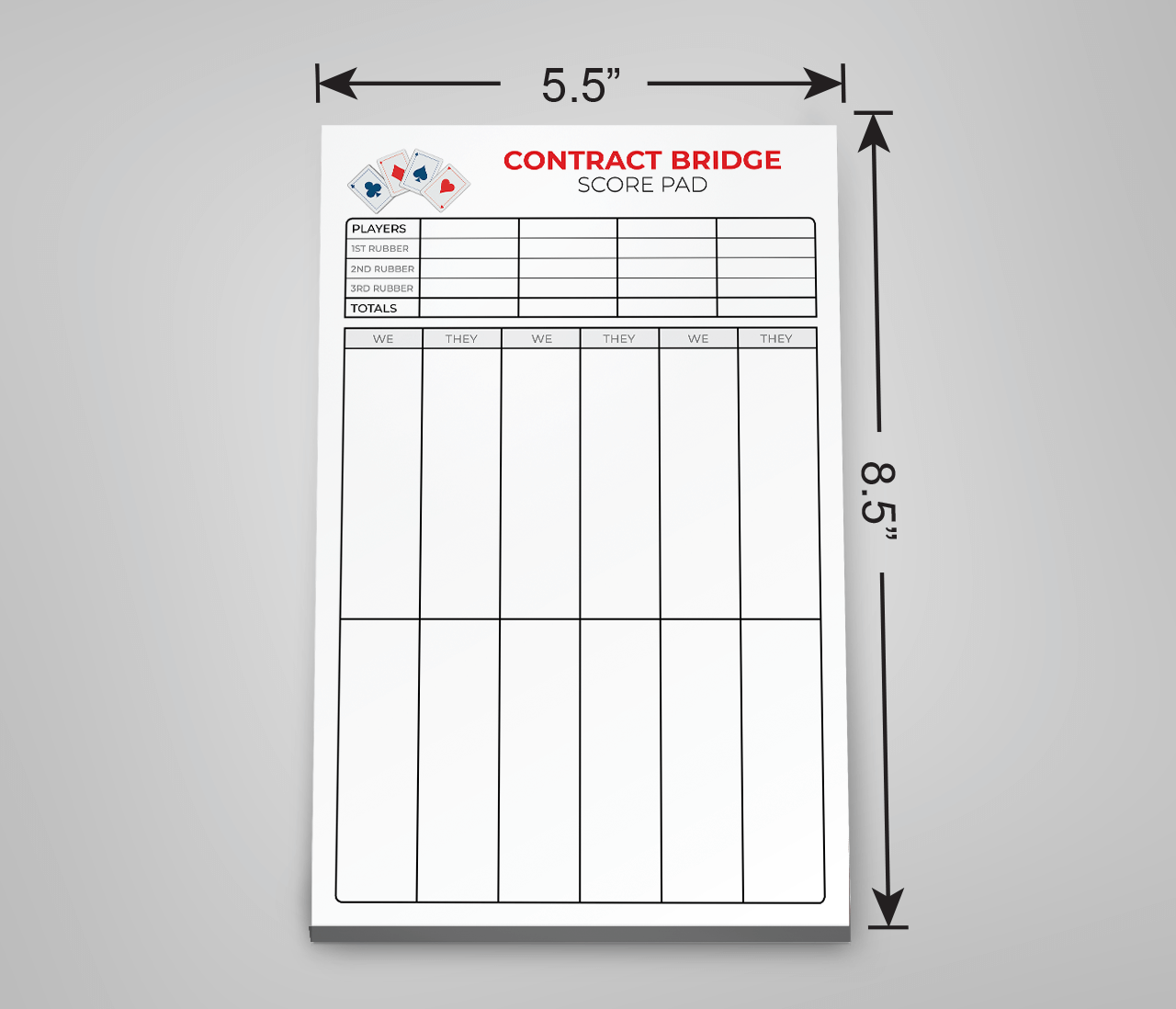 Contract Bridge Score Sheets Printable Contract Bridge Score Sheets Printable