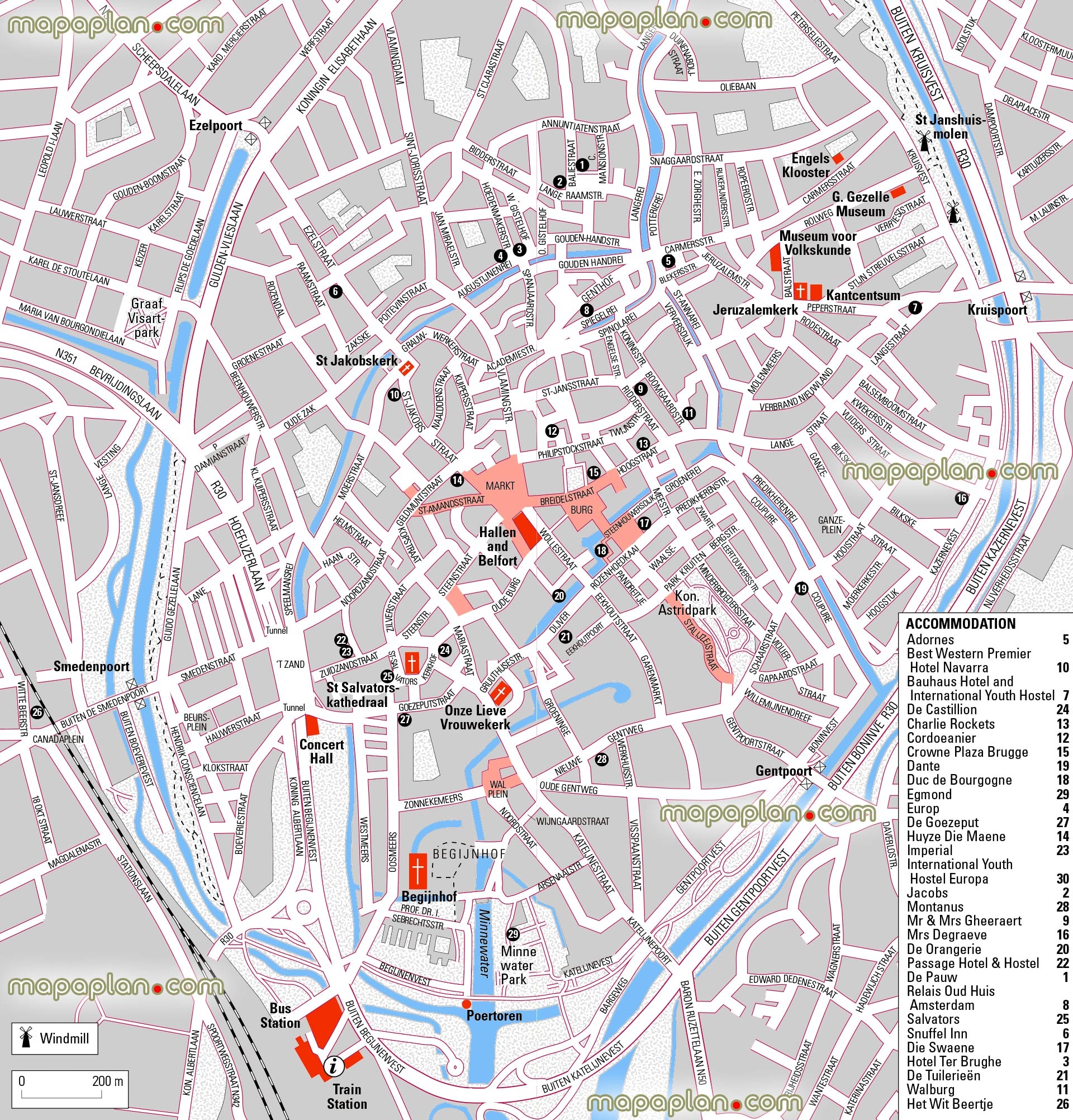 Bruges Map