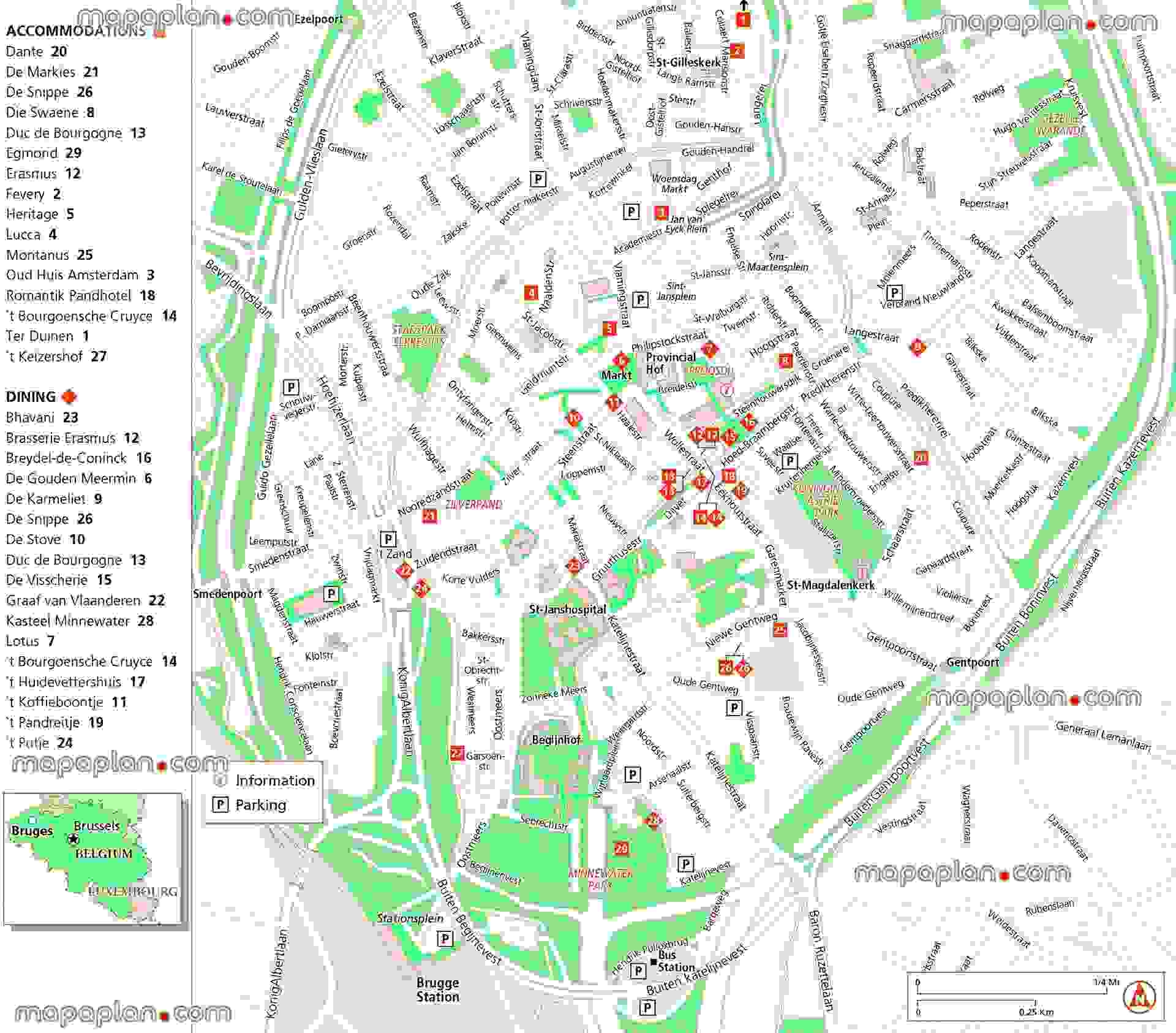 Bruges Map Printable