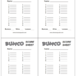 Bunco Score Sheet Free Download Create Edit Fill And Print