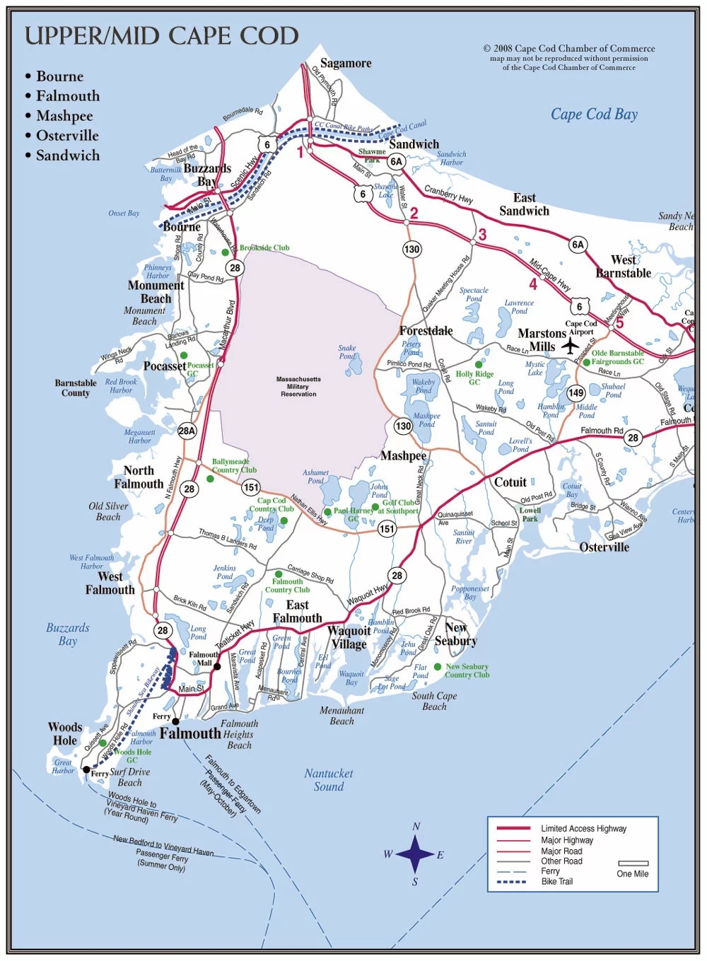 Cape Cod Maps Maps Of Cape Cod Towns