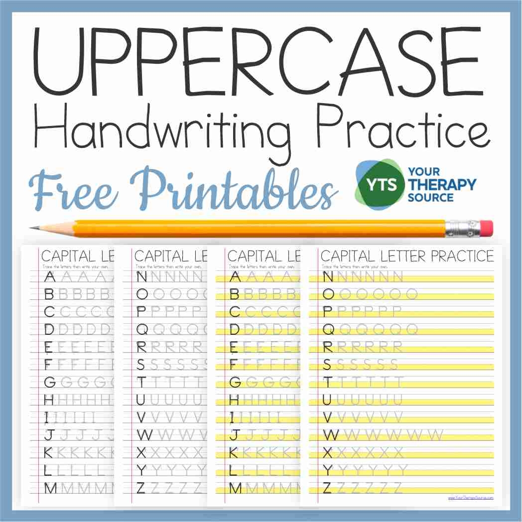 Free Printable Uppercase Letter Tracing Worksheets