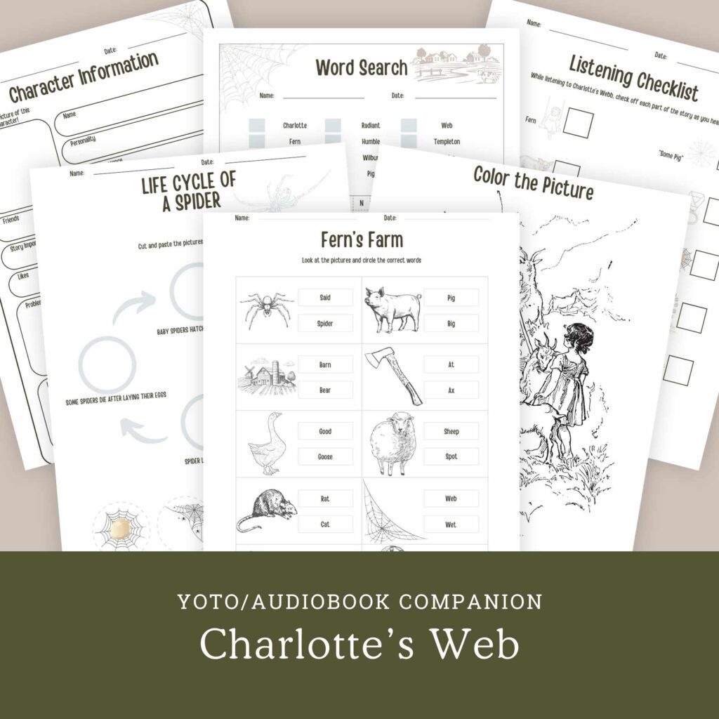 Charlotte s Web Free PDF Printable For Yoto Quiet Life Farm