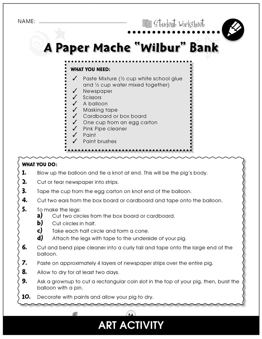 Charlottes Web BONUS WORKSHEETS Grades 3 To 4 EBook Bonus Worksheets Library