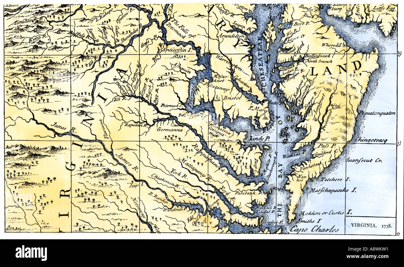 Chesapeake Bay Map Hi res Stock Photography And Images Alamy