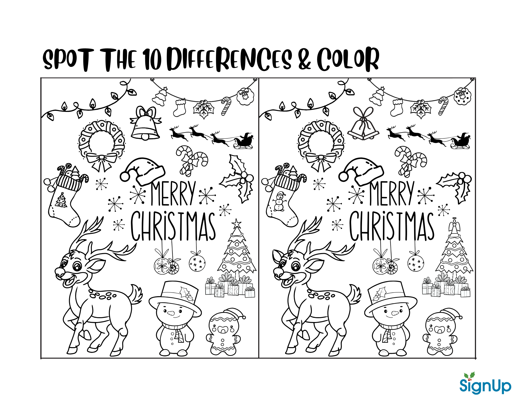 Free Christmas Printable Activity Sheets