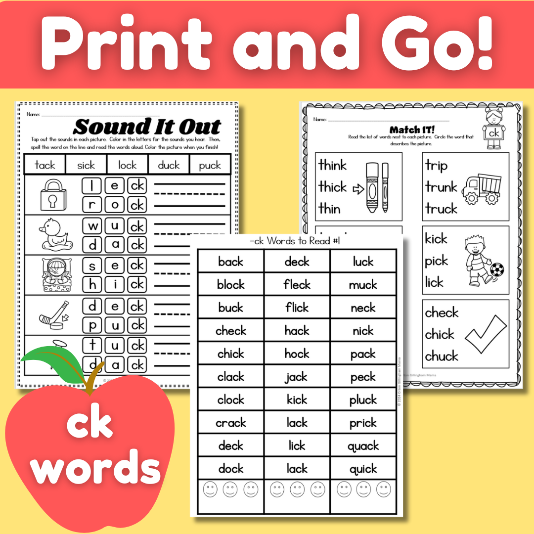 Free Printable Ck Worksheets