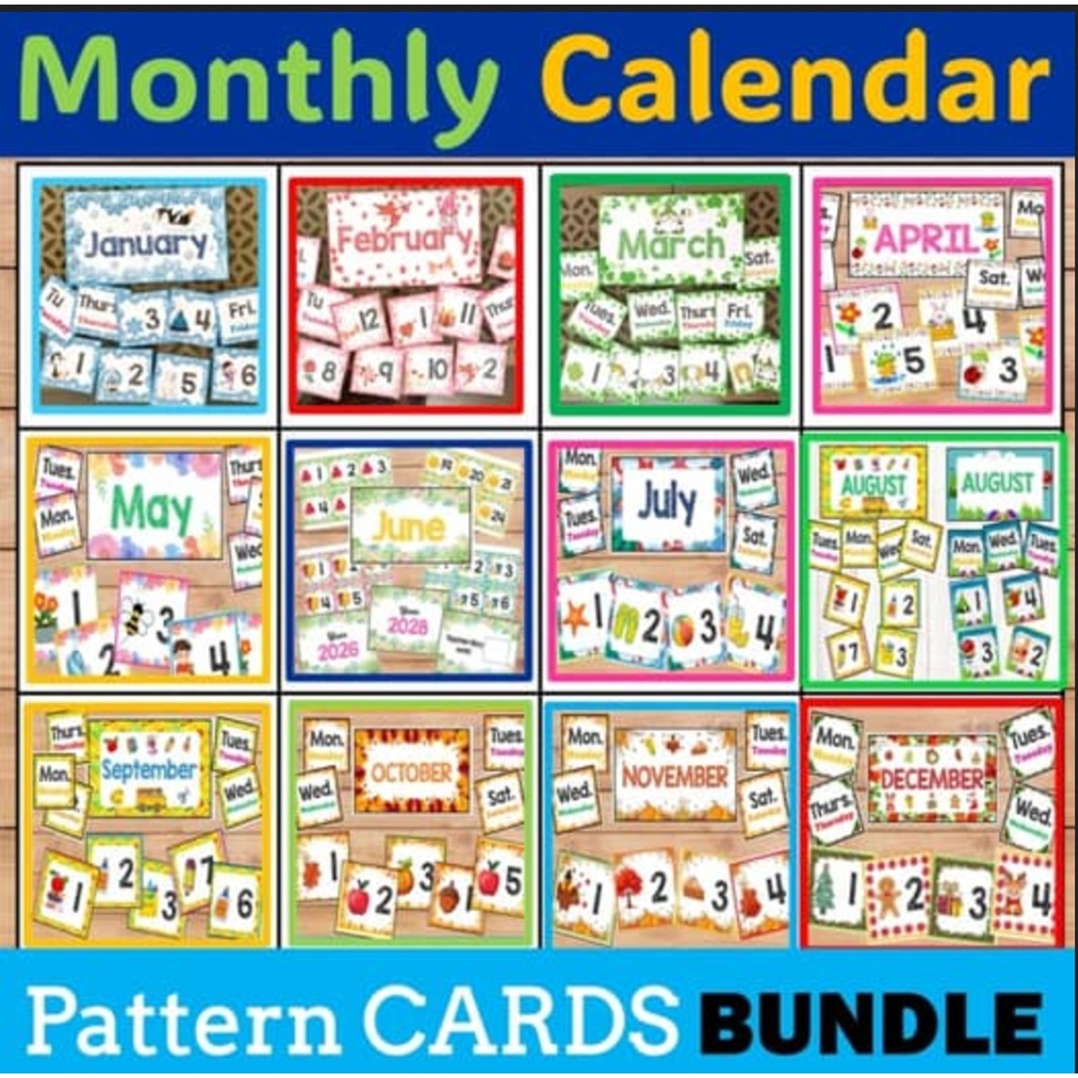Pocket Monthly Calendar Printable