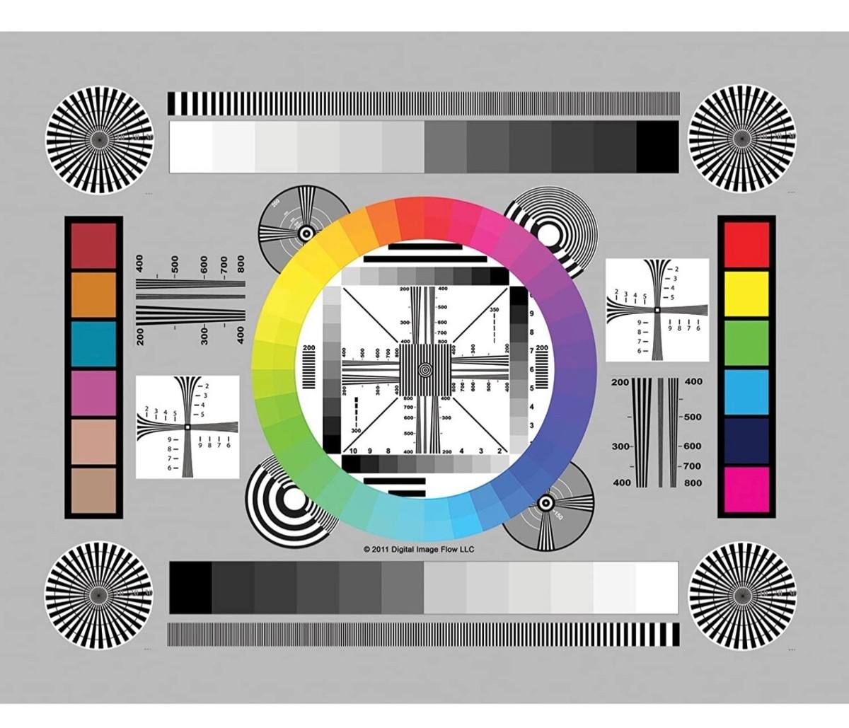 Color Tools High Resolution Pro Lens Test Chart Focus Calibration Tool 3 Pack EBay