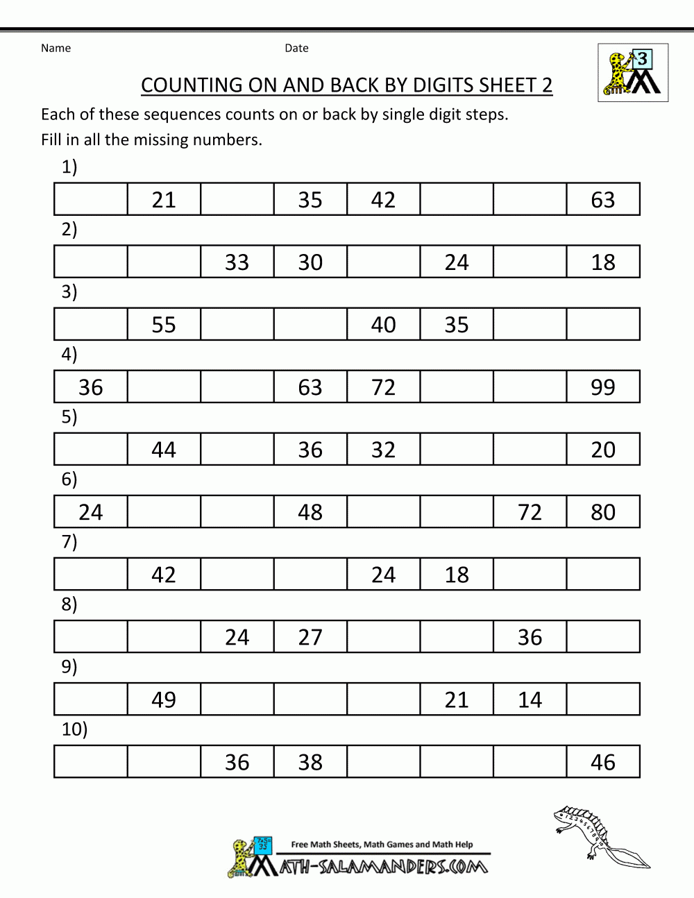 Free Printable Worksheets For 3rd Graders