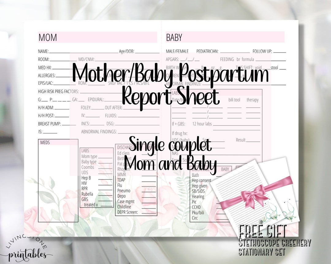 Couplet Care Postpartum Nurse Report Sheet Printable PDF Mother Baby Bedside Shift Report Nurse Brain Sheet Mom Baby Assessment Sheet Etsy Couplet Care Postpartum Nurse Report Sheet Printable PDF Mother Baby Bedside Shift Report Nurse Brain Sheet Mom Baby Assessment Sheet Etsy