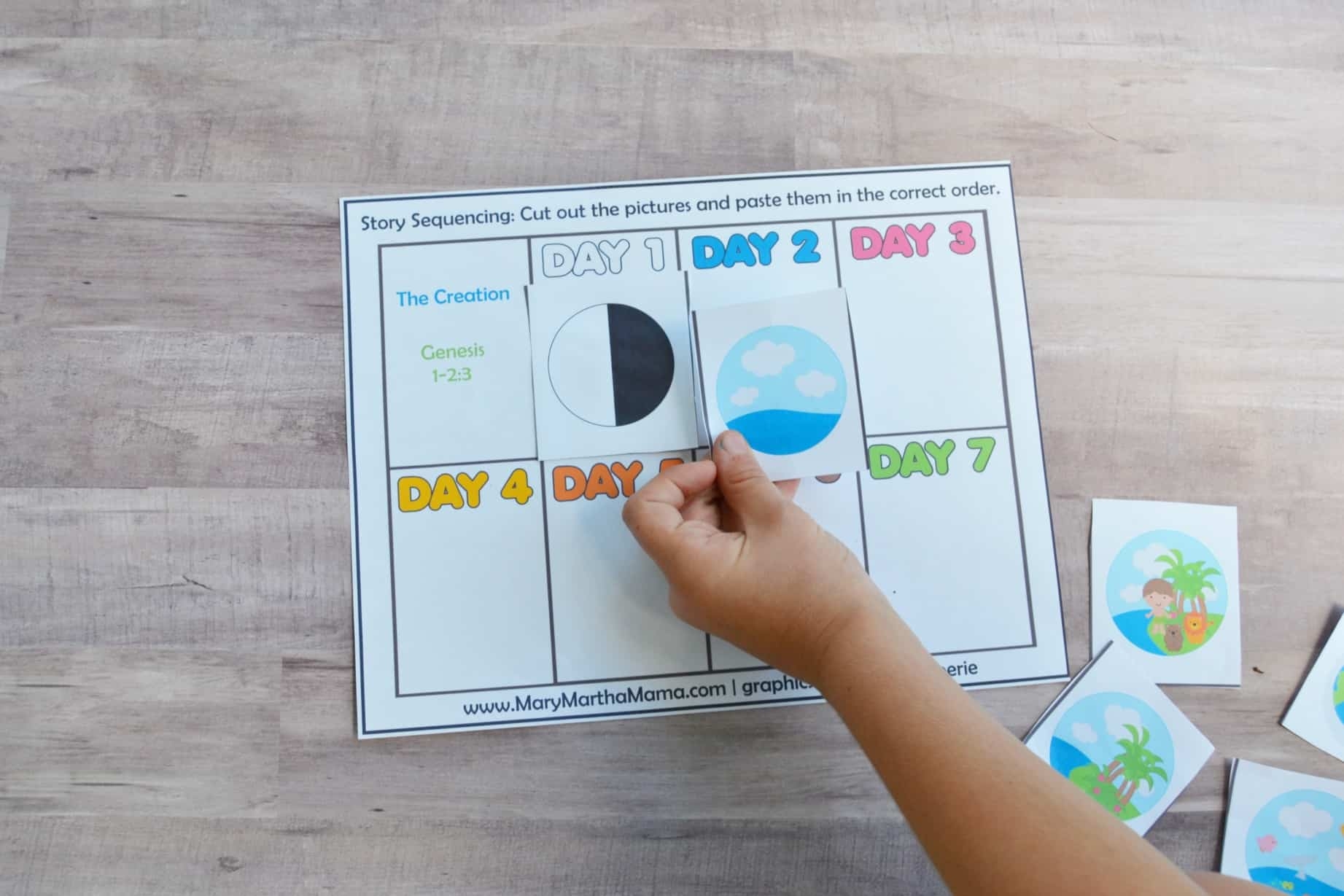 Creation Story For Kids Free Printable Activities Mary Martha Mama