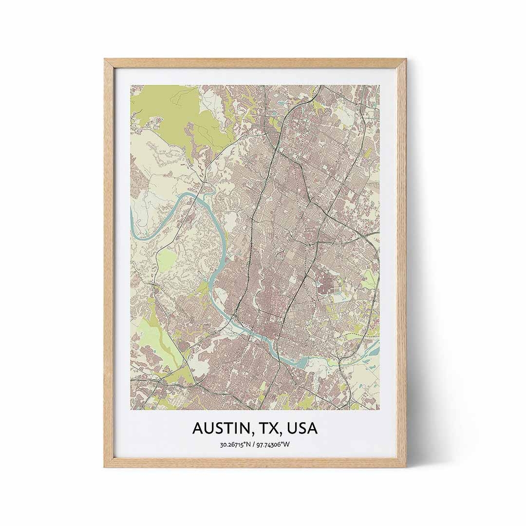 Custom Digital Map Positive Prints