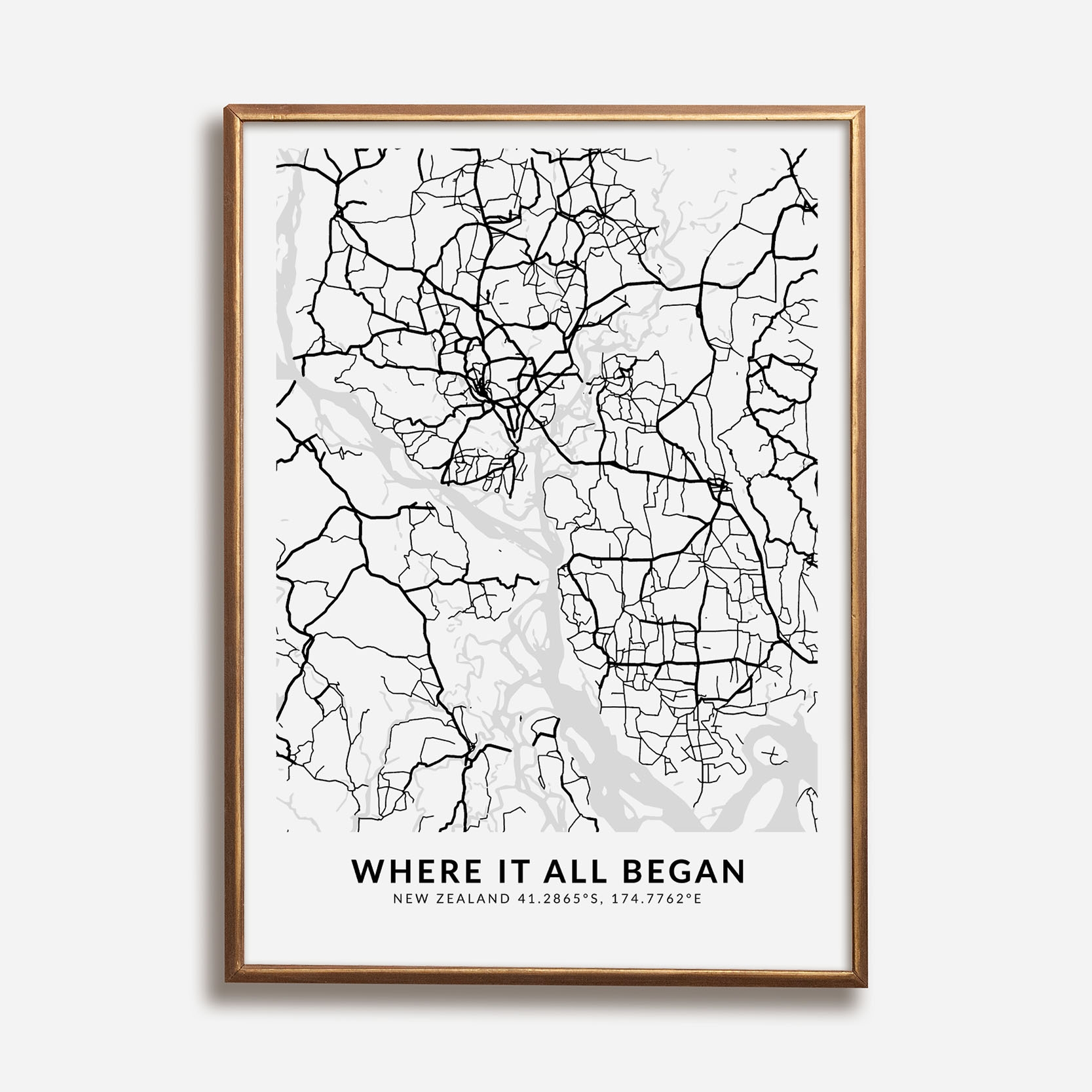 Custom Map Print Autumn Designs