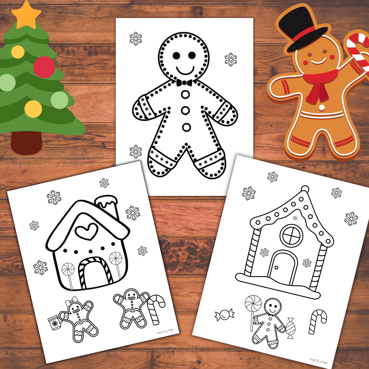Gingerbread Coloring Sheet Printable