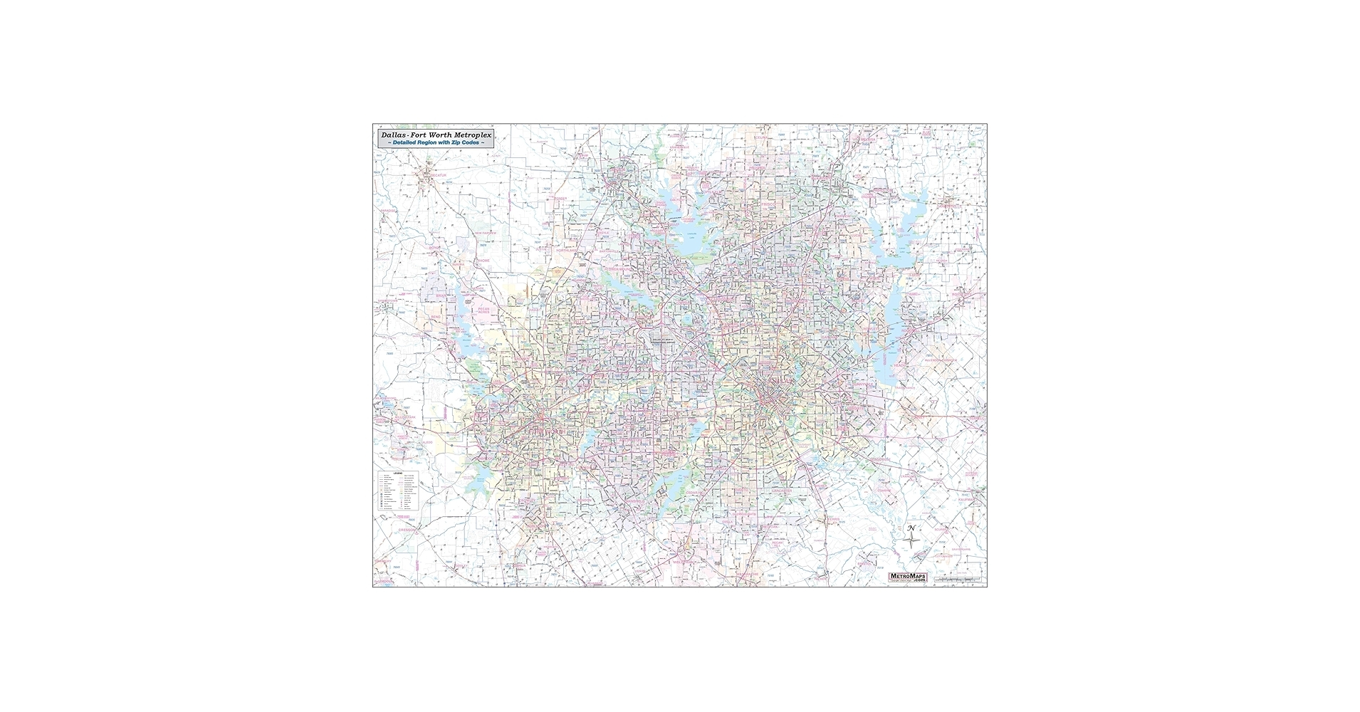 Printable Map Of Dfw Metroplex
