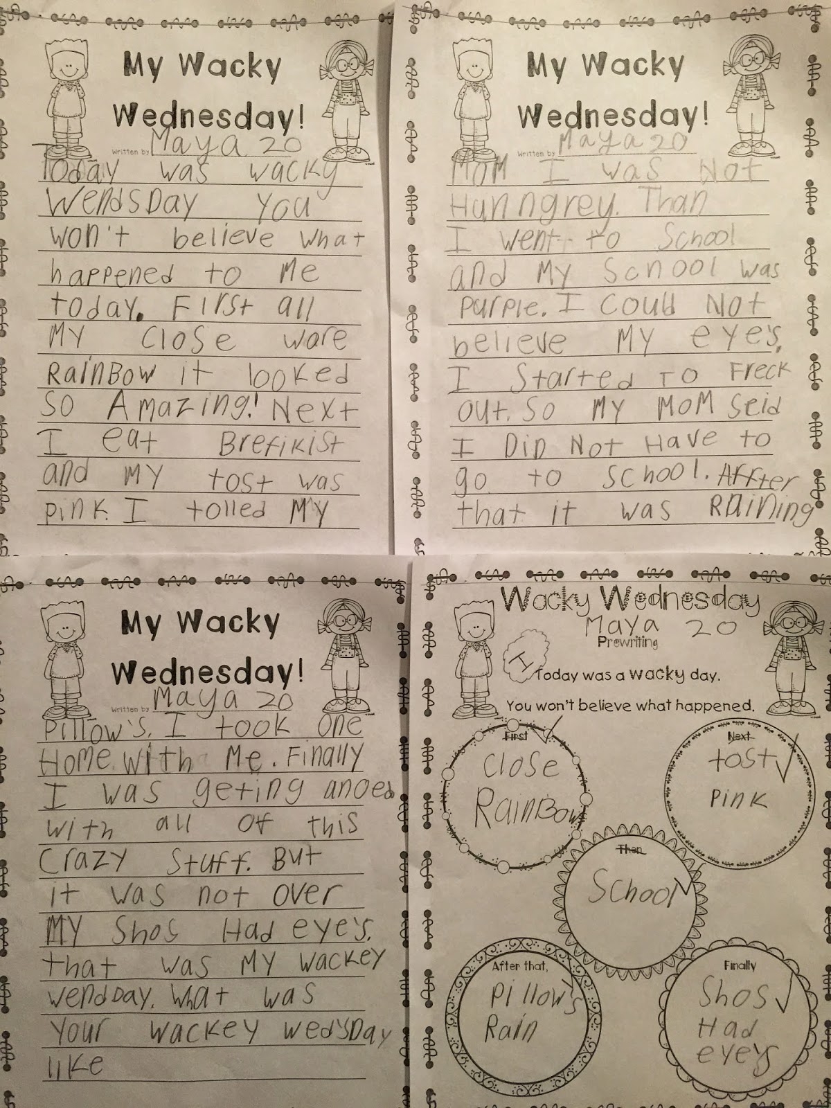 Free Printable Wacky Wednesday Worksheets Free Printable Wacky Wednesday Worksheets