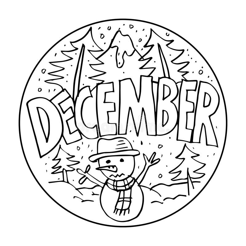 December Coloring Pages Stock Illustrations 833 December Coloring Pages Stock Illustrations Vectors Clipart Dreamstime
