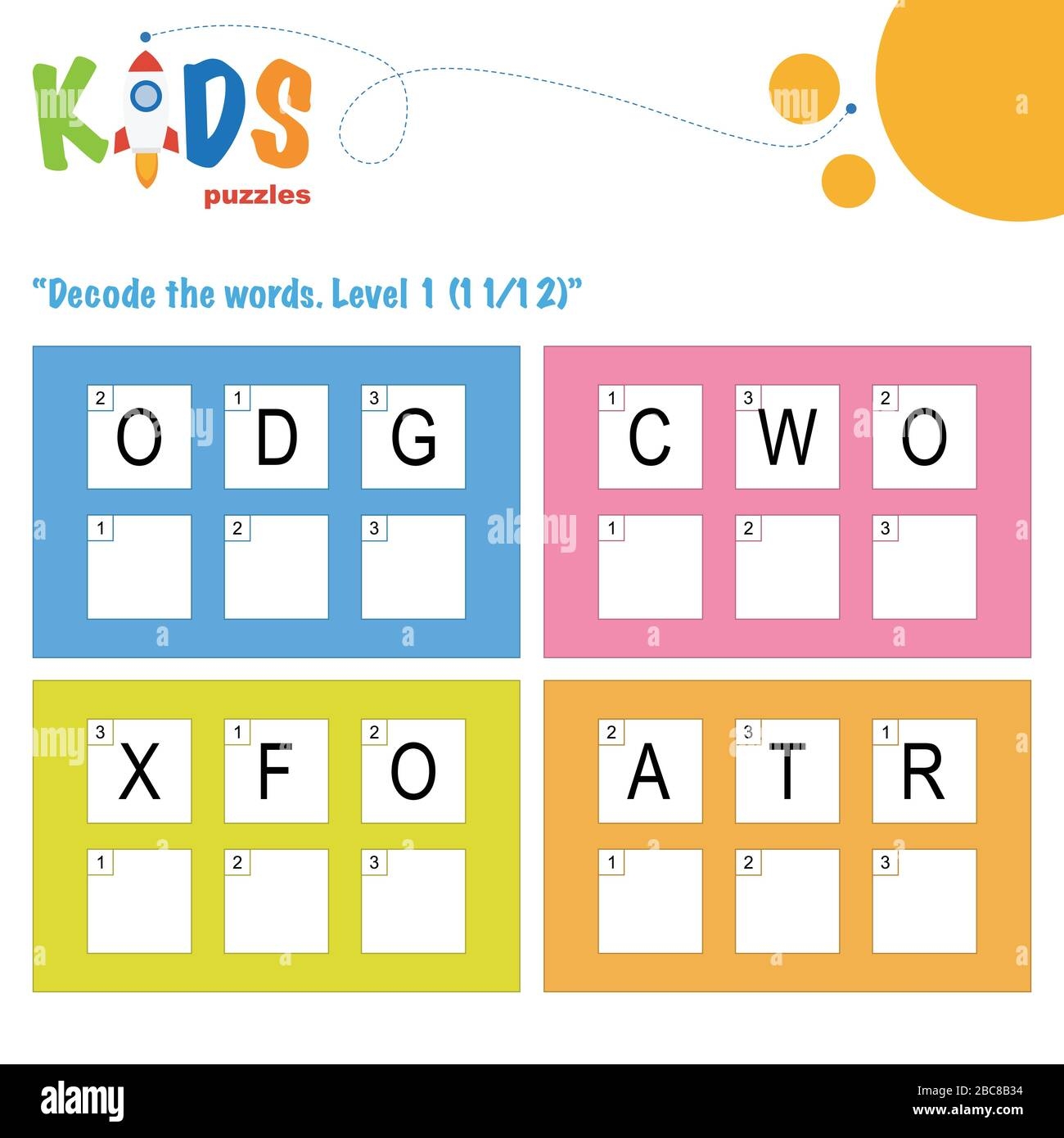 3 Letter Words Printable Worksheets