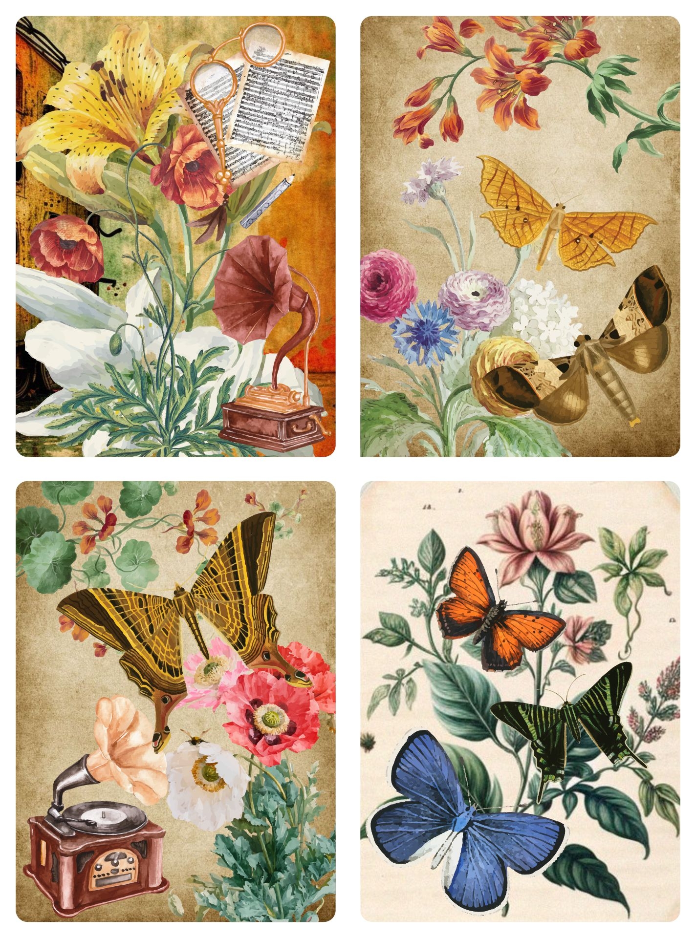 Decoupage Vintage 10 Free PDF Printables Printablee