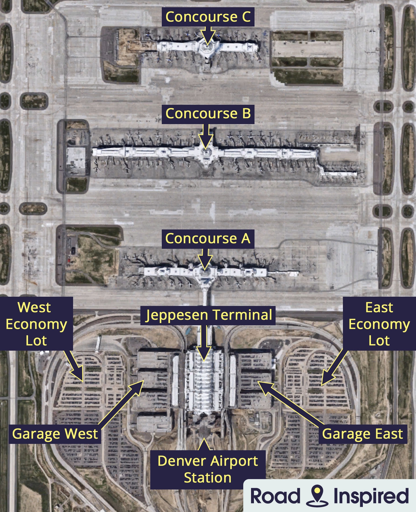 Denver International Airport Map DEN 