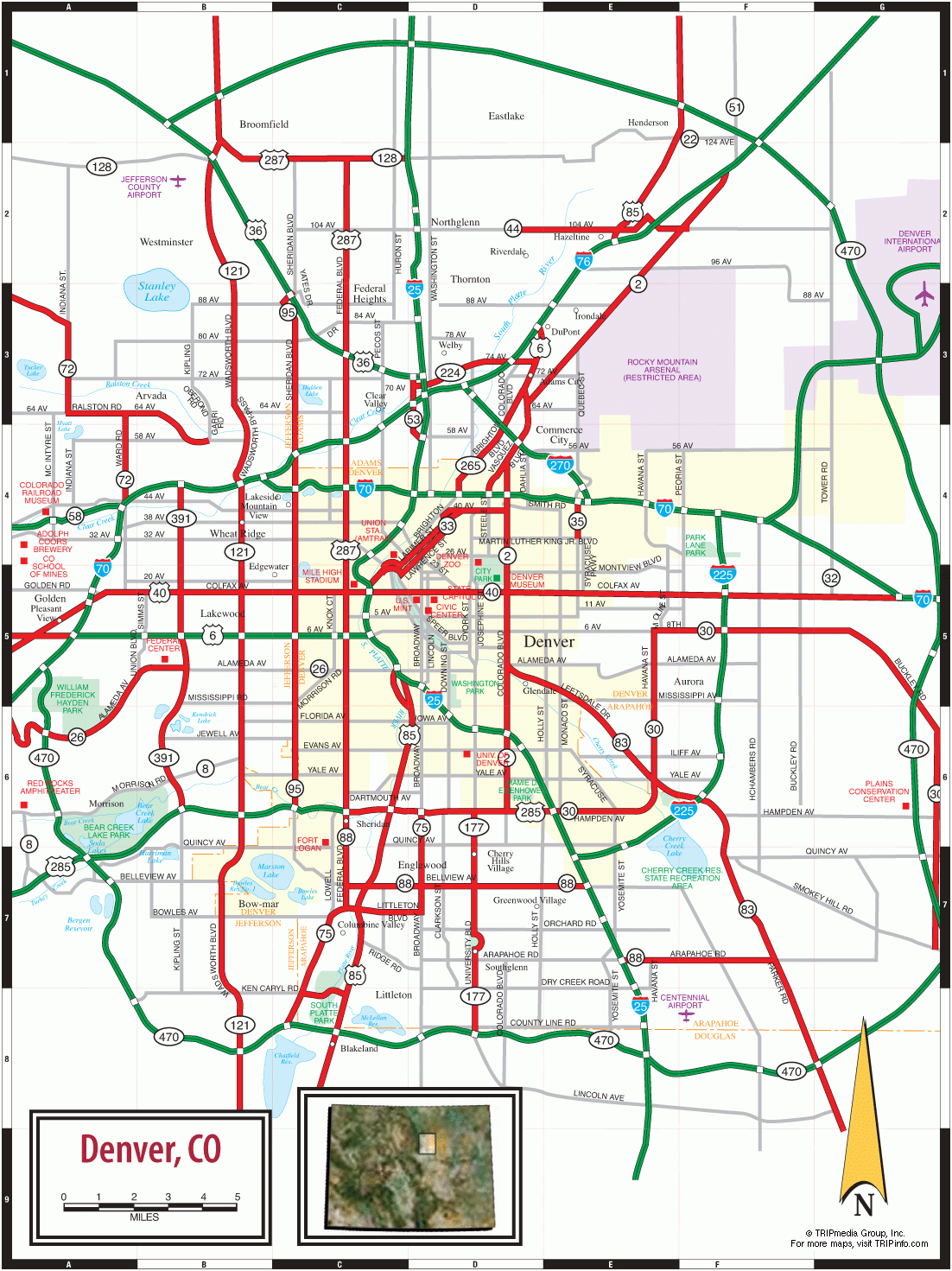 Denver Road Map