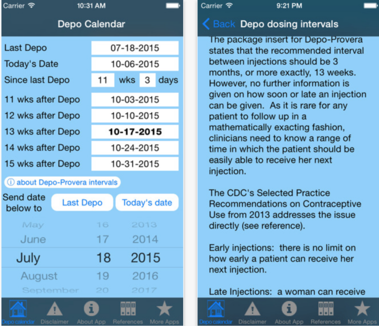Depo Calendar App Could Significantly Improve Contraception Management For Patients IMedicalApps