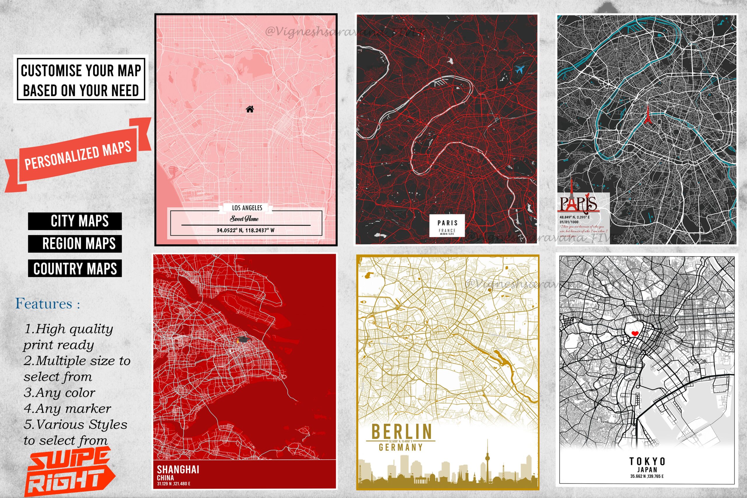 Custom Printable Maps