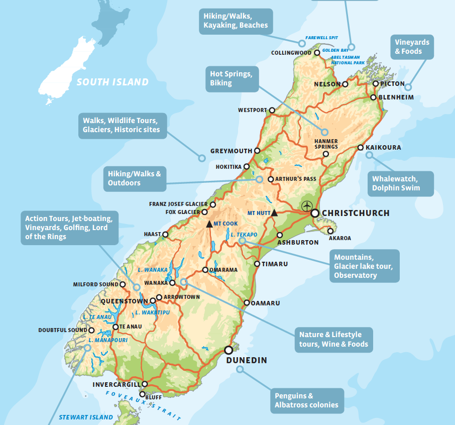 Detailed New Zealand Maps Guest New Zealand
