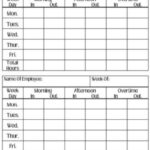 Digital Printable Employee Bi weekly Time Sheet Work Log Employee Log Time Log Office Form Bi weekly Time Card Record Etsy