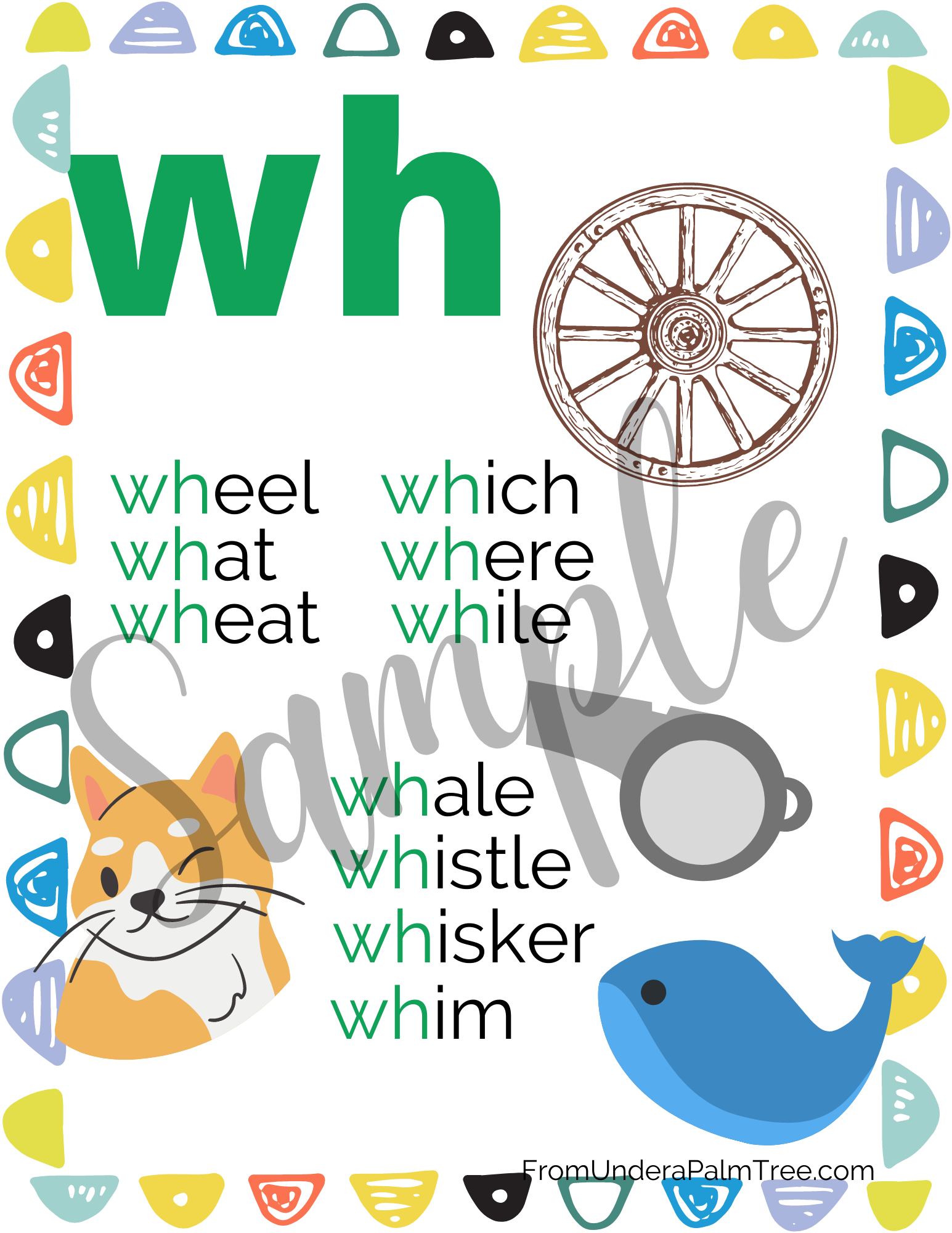 Digraphs WH WR PH Printable Pack U003e From Under A Palm Tree Digraphs WH WR PH Printable Pack U003e From Under A Palm Tree