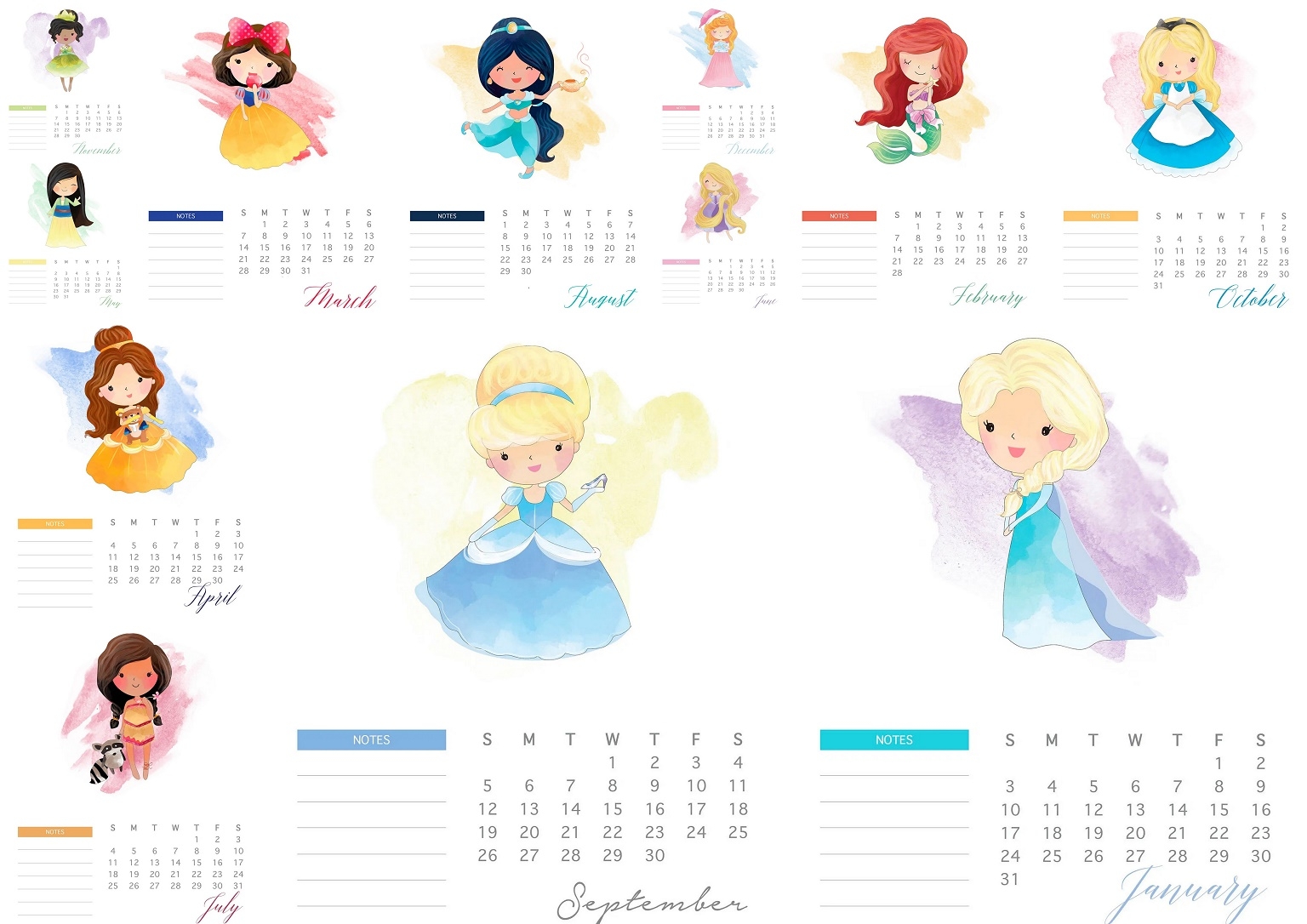 Disney Princess Free Printable 2021 Calendar Oh My Fiesta In English Disney Princess Free Printable 2021 Calendar Oh My Fiesta In English