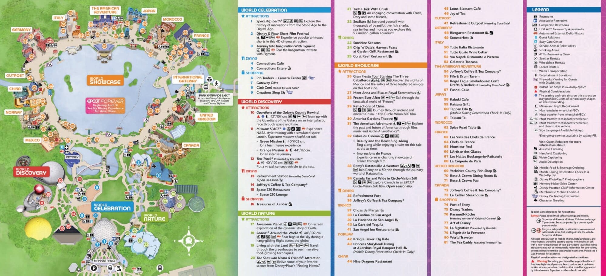Disney World Guide Maps Updated April 2023 