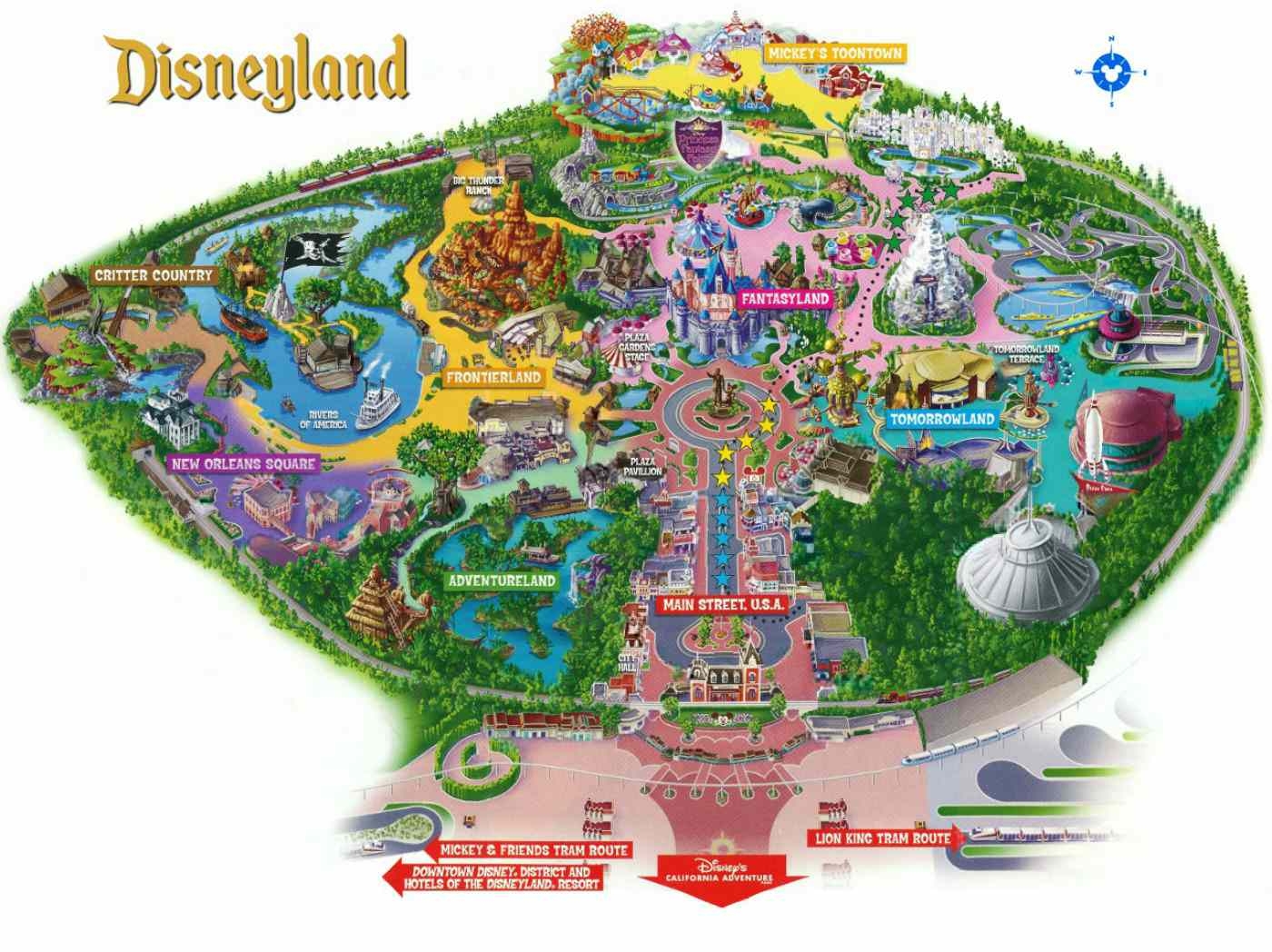 Disneyland Map Park Savers