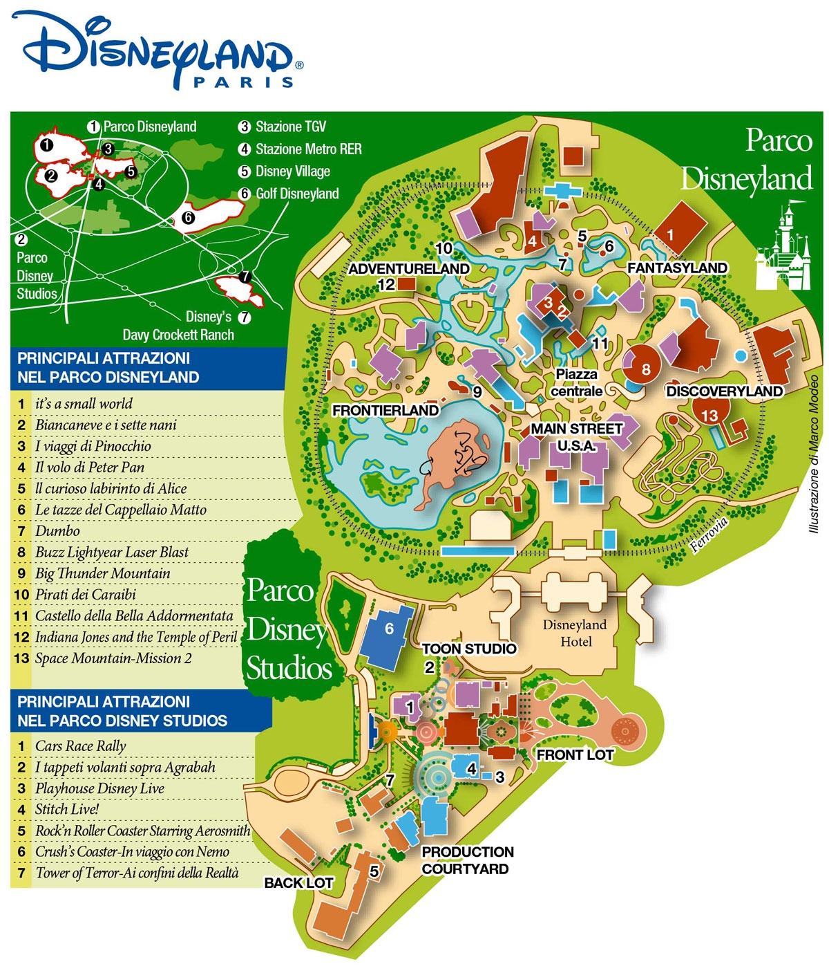 Printable Map Of Disneyland Paris