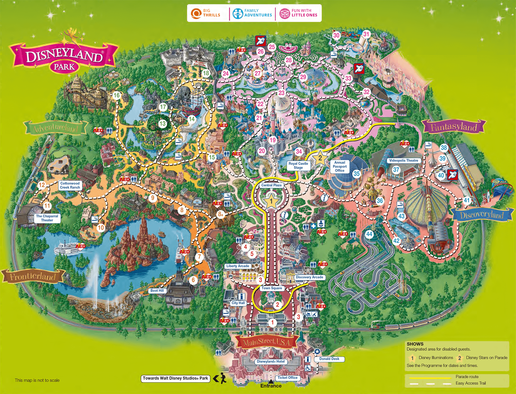 Map Of Disneyland Printable