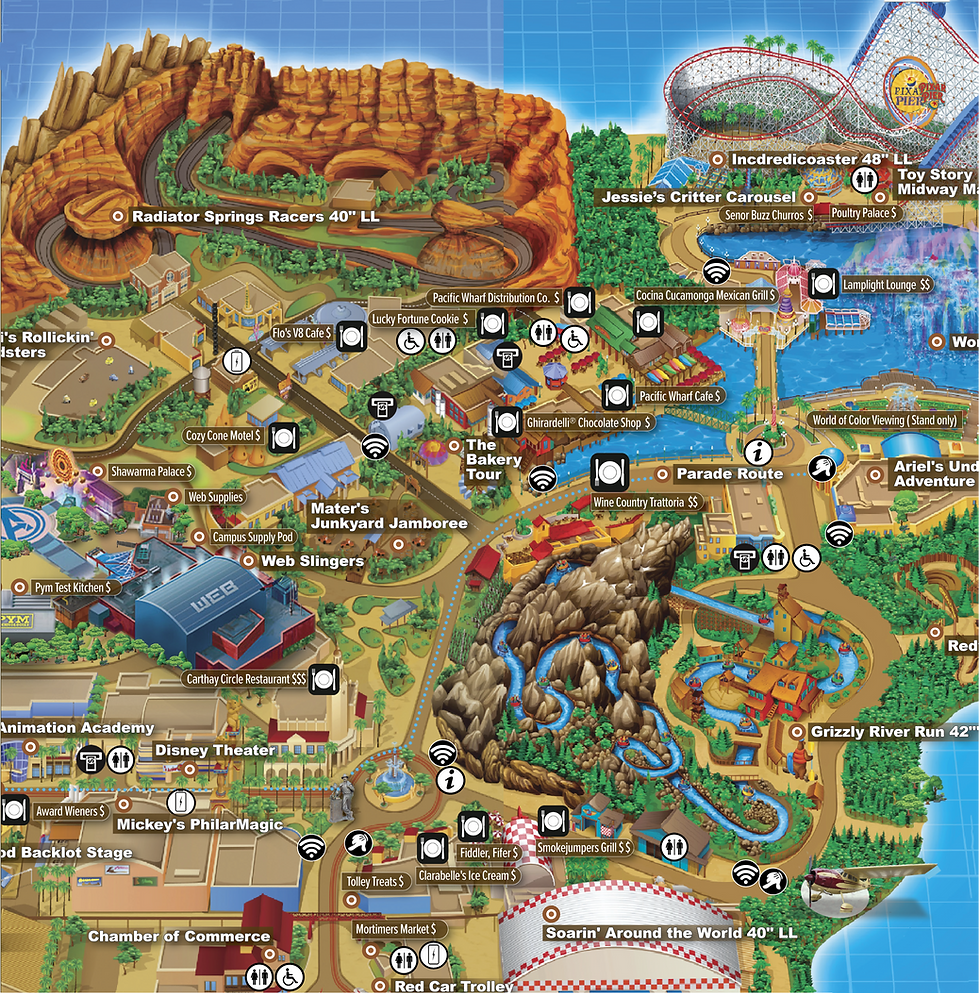 Disneyland Park Map In Anaheim California Plan Your Trip Before